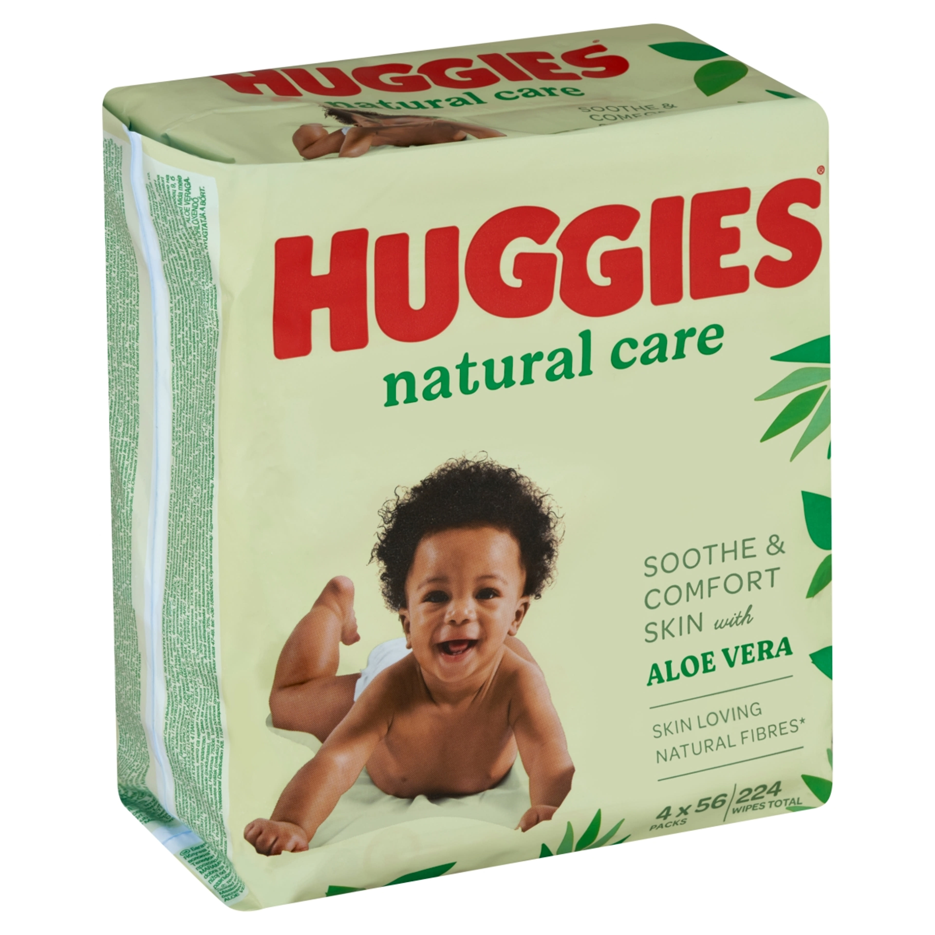Huggies Natural Care törlőkendő 4x56 db - 224 g-3