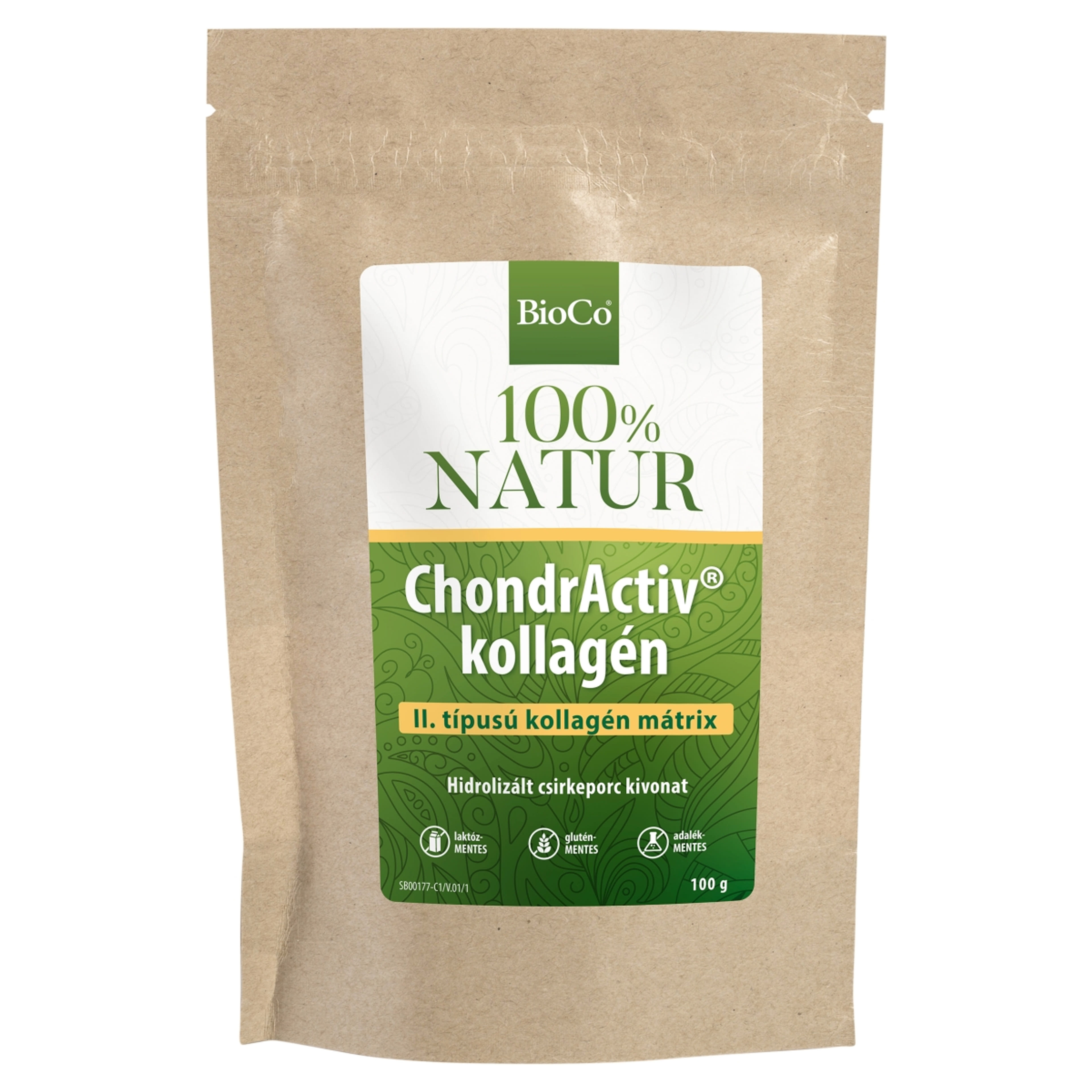 BioCo 100% Natur ChondrActiv kollagén tasakos por - 100 g