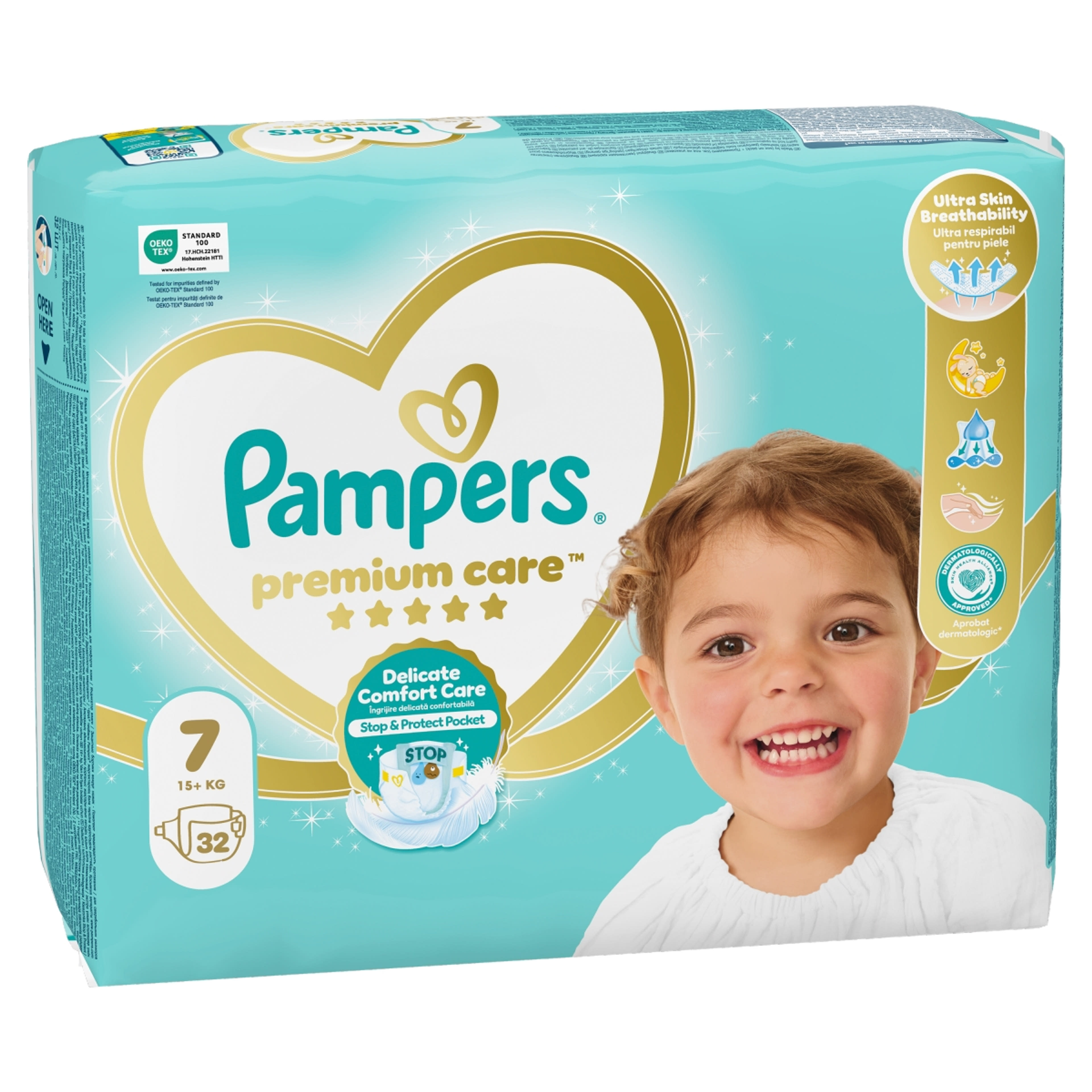 Pampers Premium Care pelenka 7-es méret 15kg+ - 32 db-2