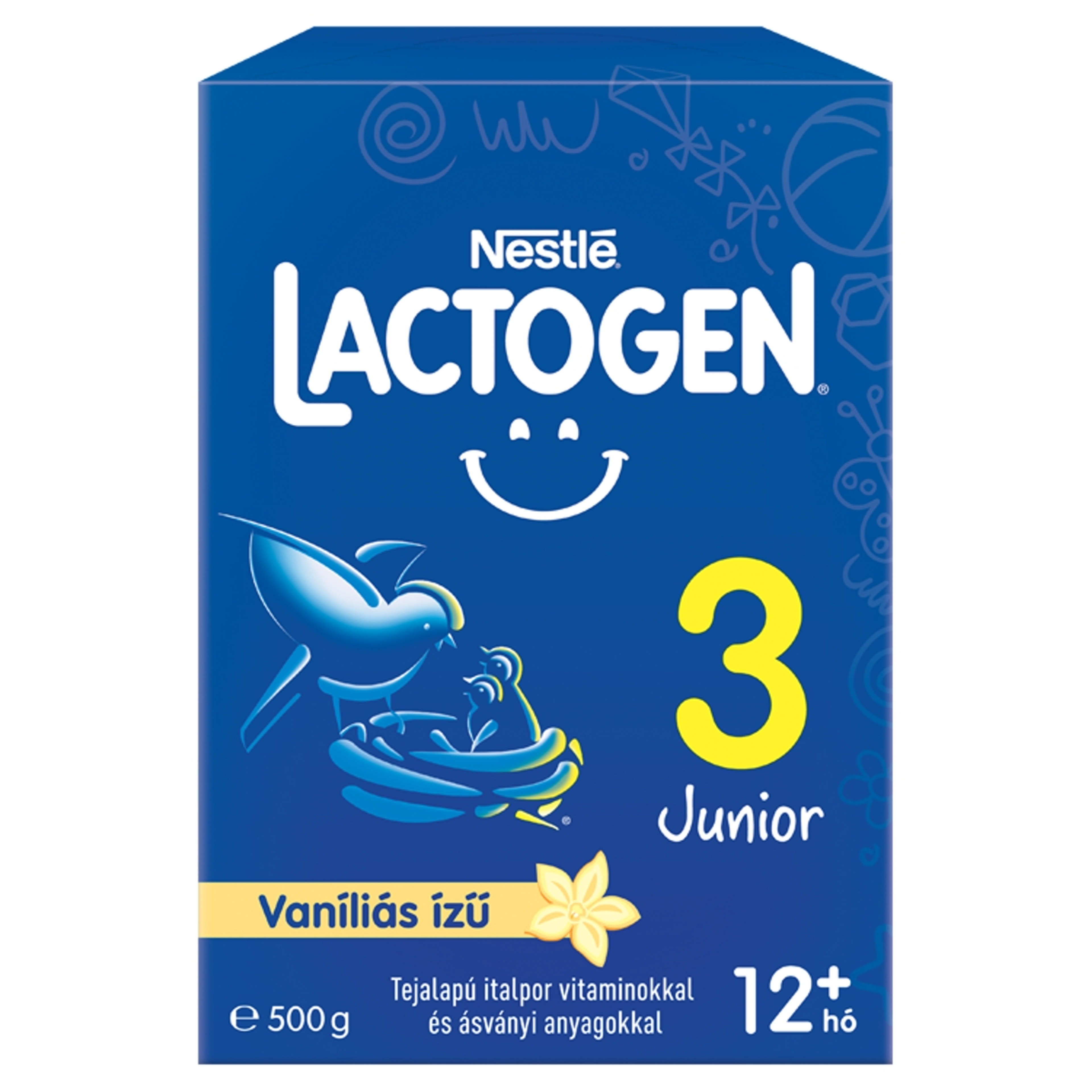 Nestlé Lactogen 3 Junior vaníliás ízű tejalapú italpor, 12 hónapos kortól - 500 g