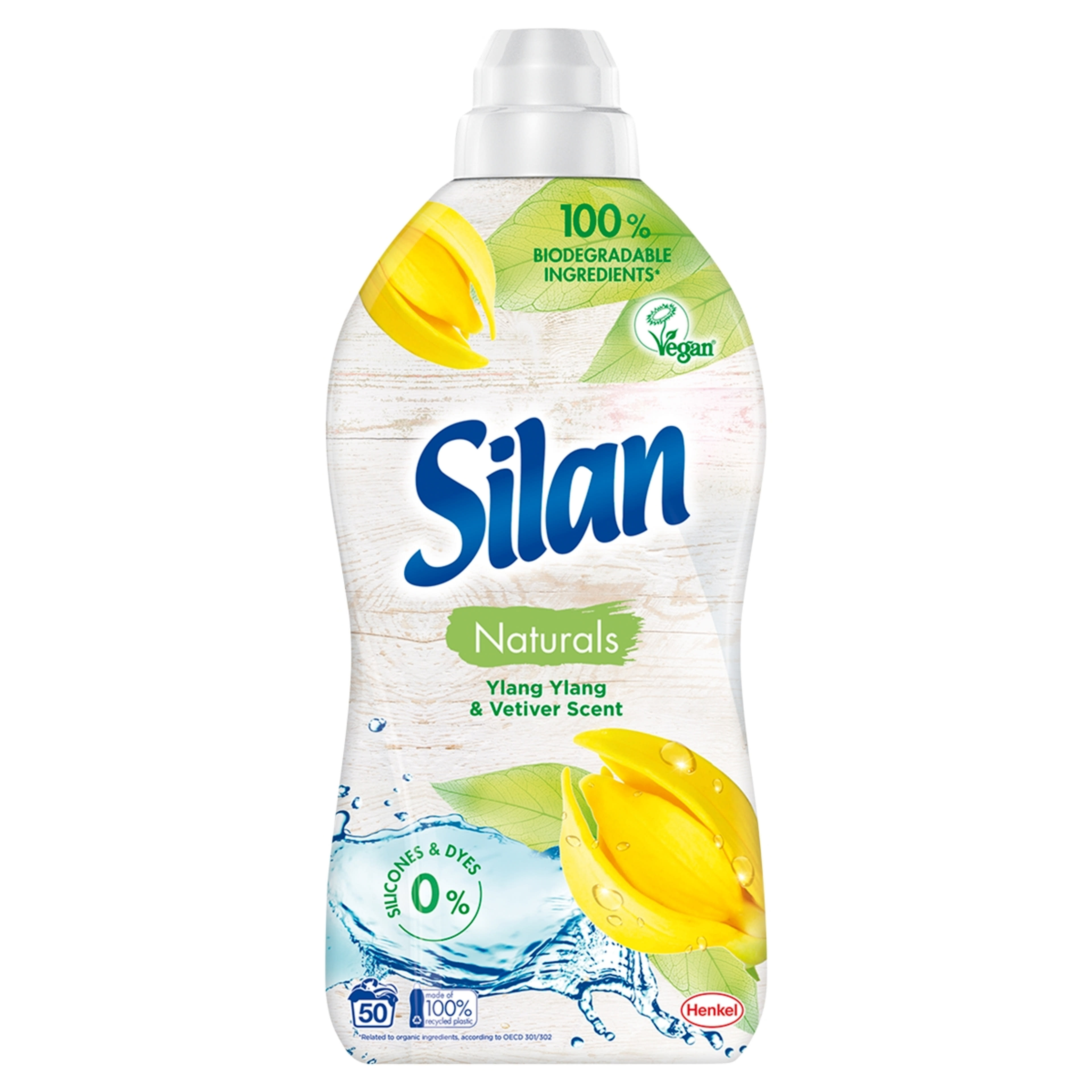 Silan Naturals Ylang Ylang & Vetiver öblítő koncentrátum 50 mosás - 1100 ml