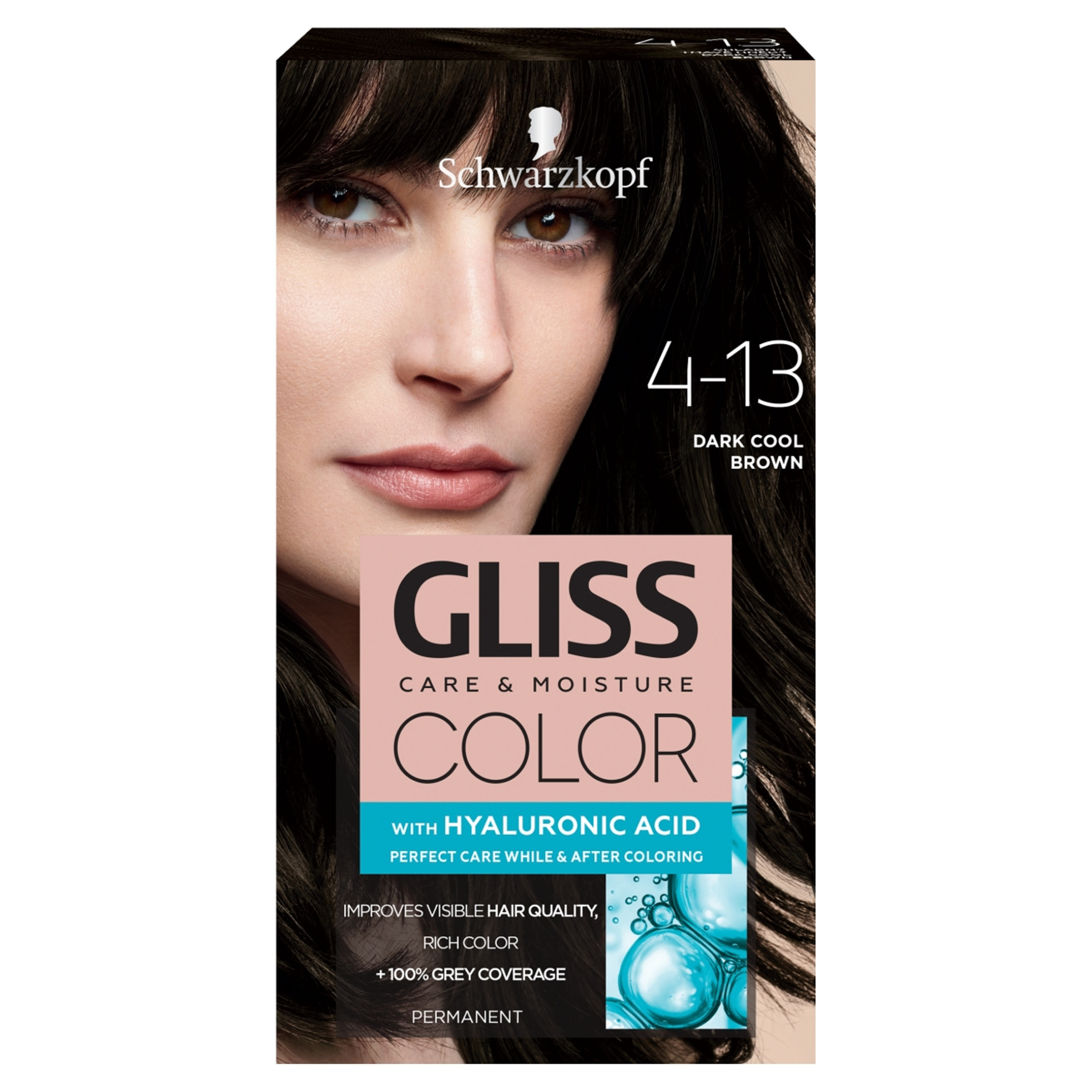 Gliss Color tartós hajfesték 4-13 Hűvös sötétbarna - 1 db