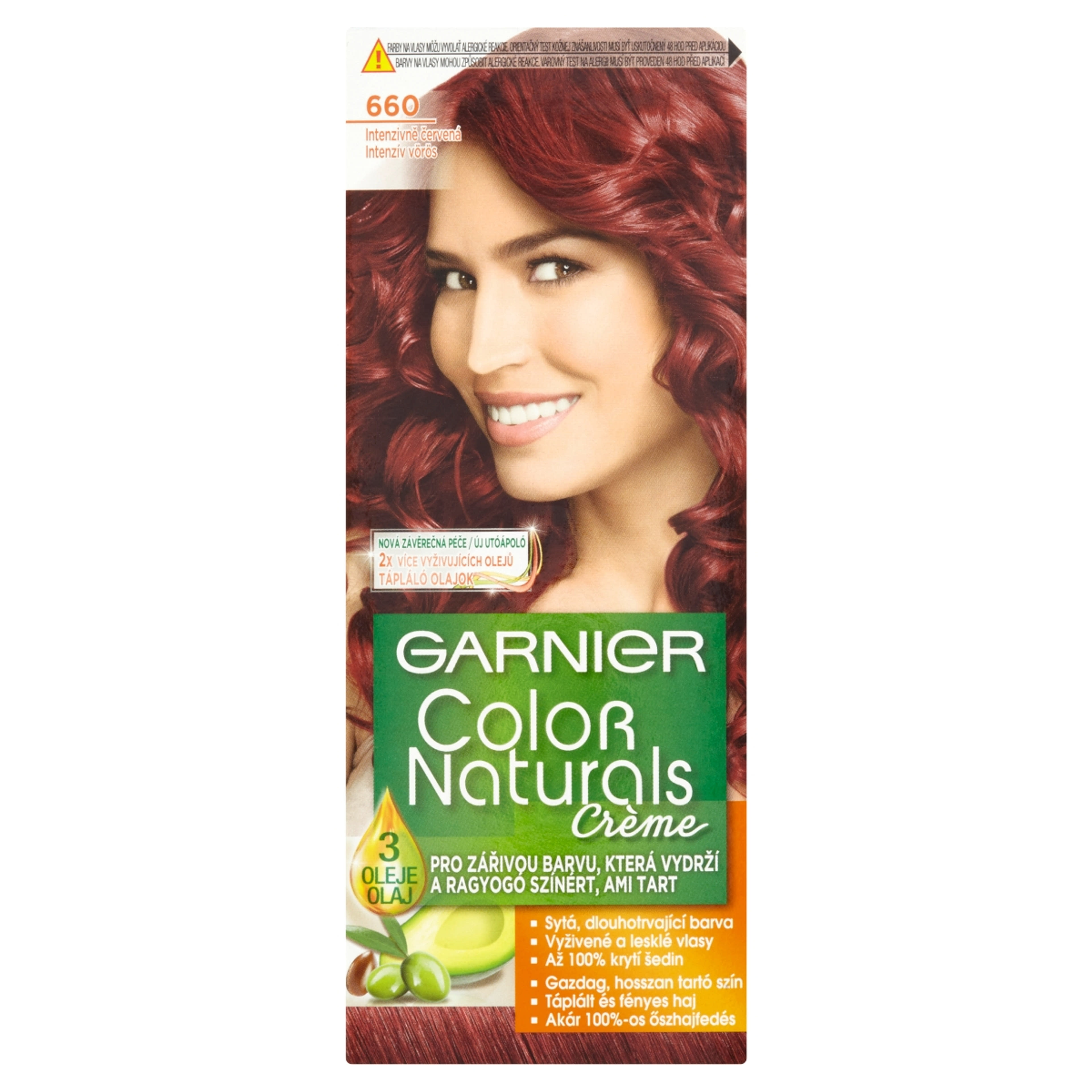 Garnier Color Naturals Tartós hajfesték 660 Intenzív vörös - 1 db