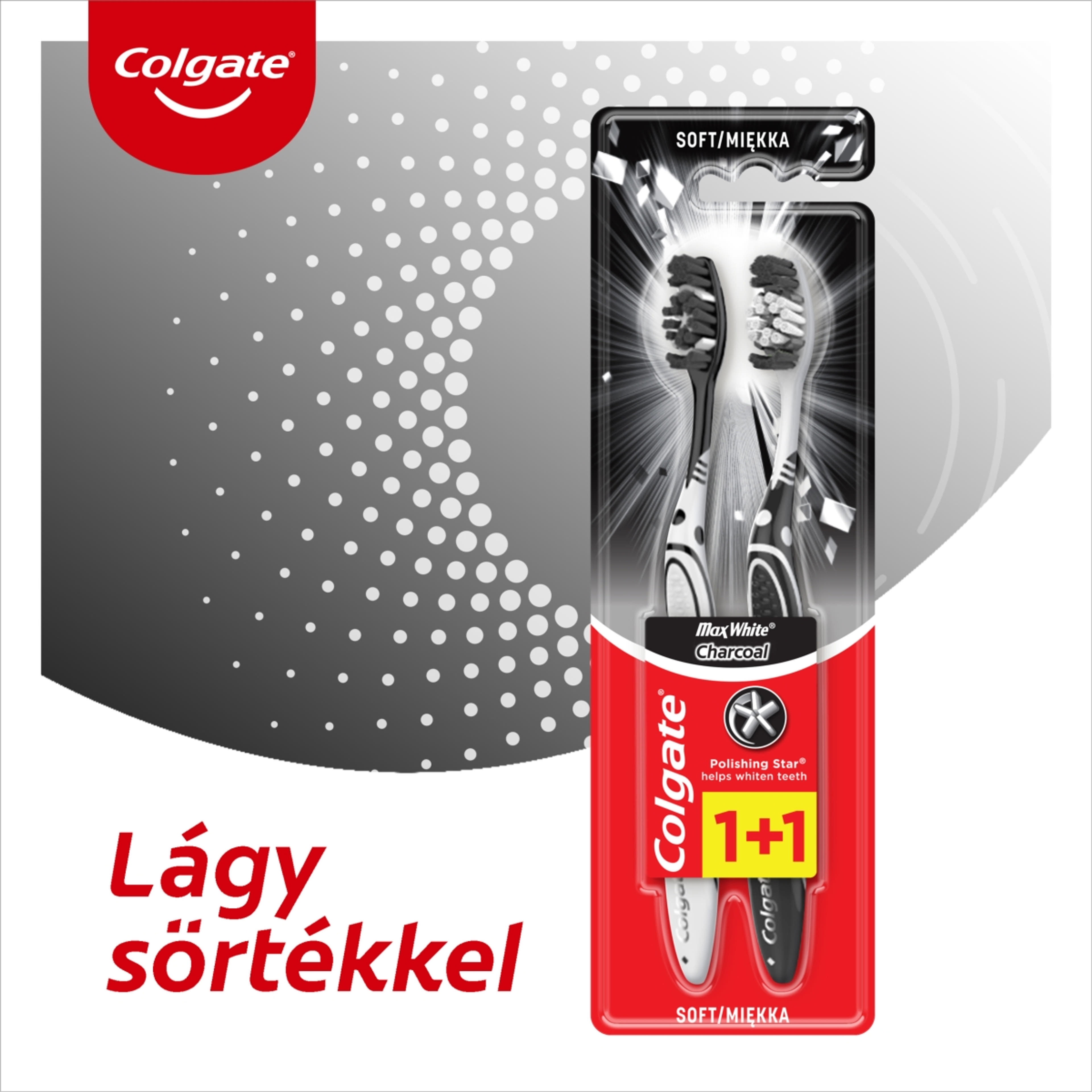 Colgate Max White Charcoal lágy fogkefe - 2 db-4