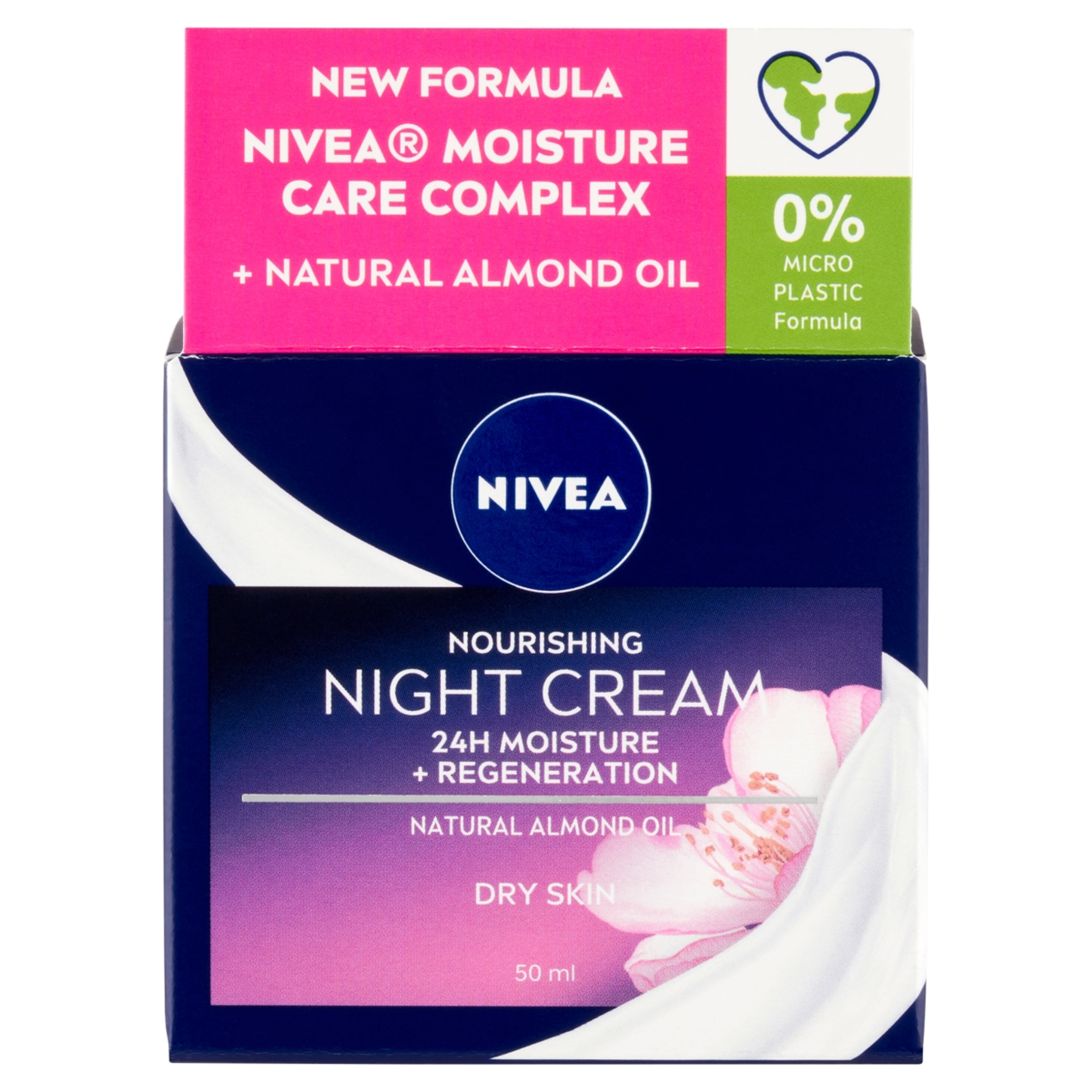 NIVEA Essentials Gazdagon Regeneráló Éjszakai Arckrém Száraz/Érzékeny Bőrre - 50 ml