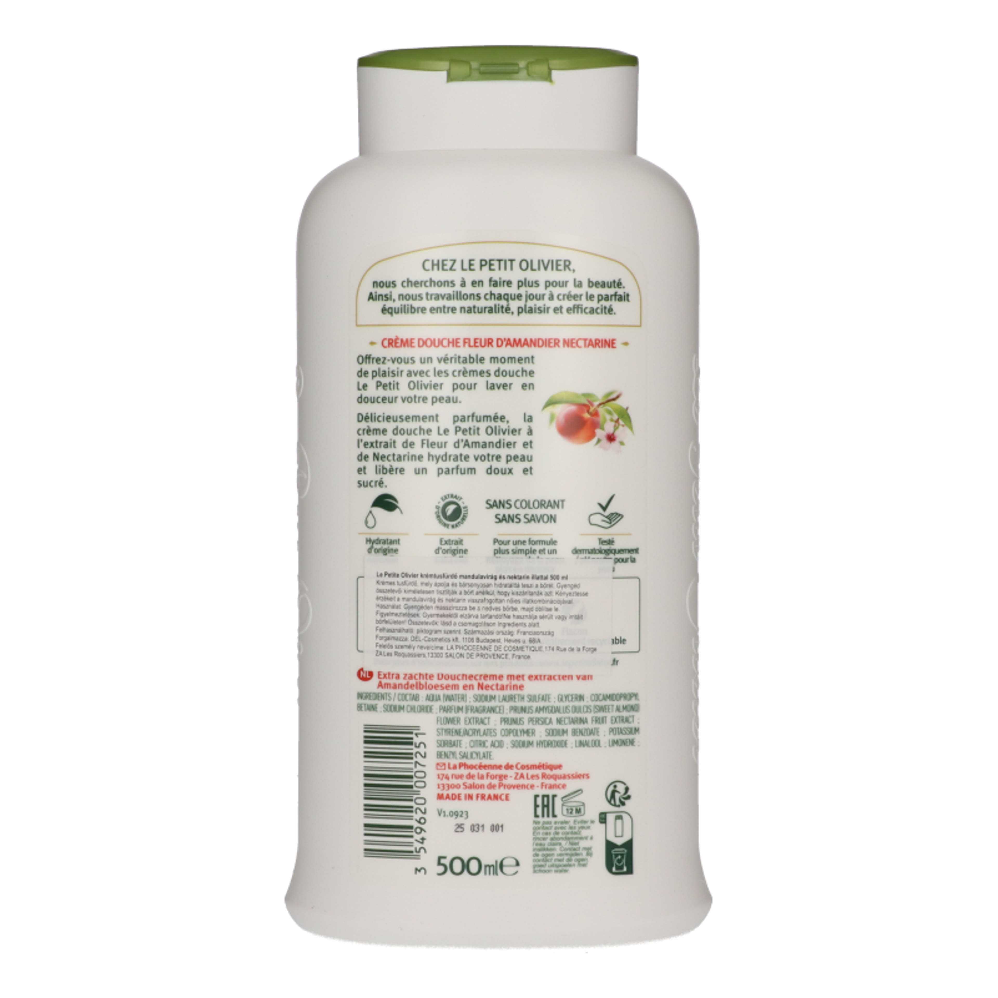 Le Petit Olivier tusfürdő mandulavirággal és nektarinnal - 500 ml-3