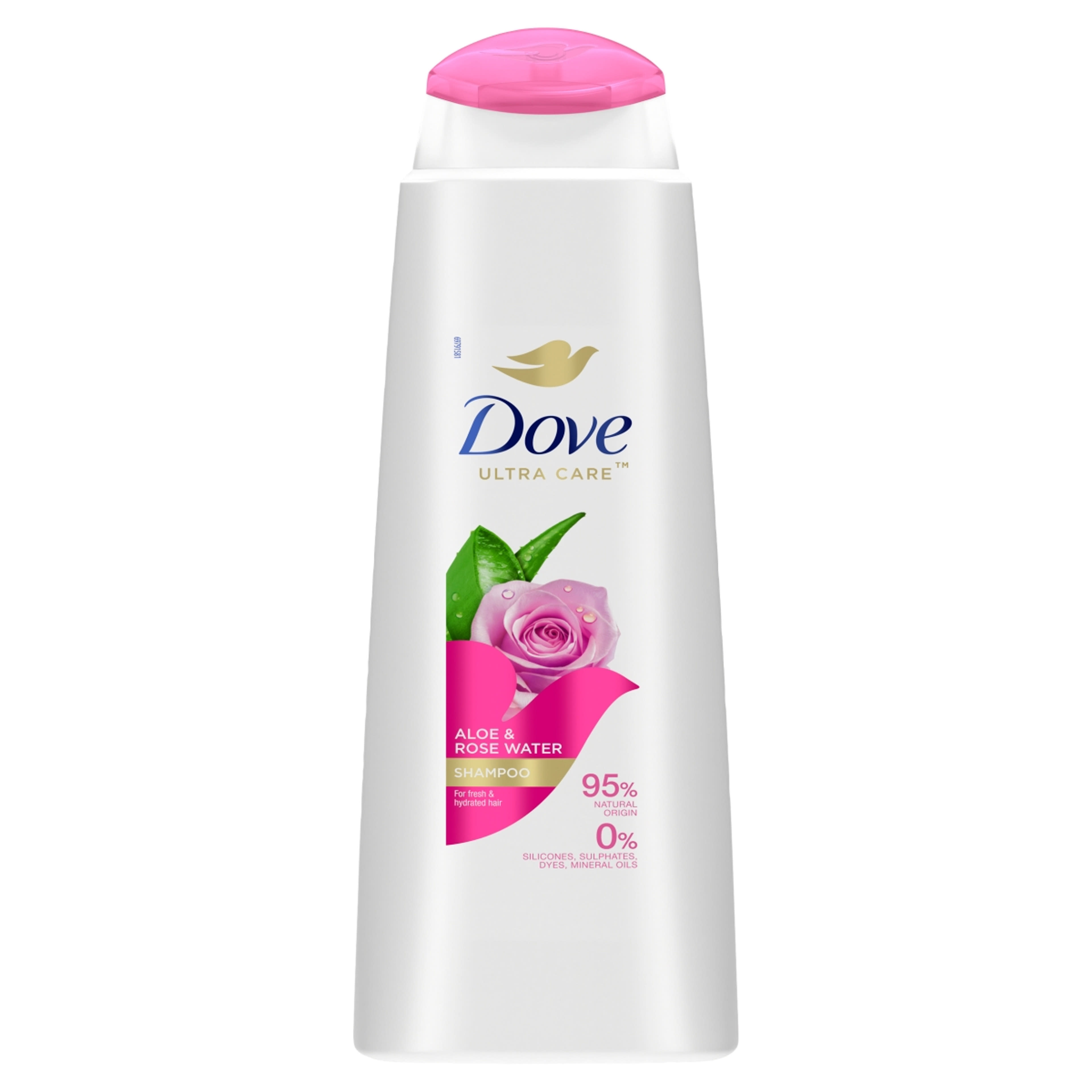 Dove Aloe Vera&Rose Water sampon száraz hajra - 400 ml-2