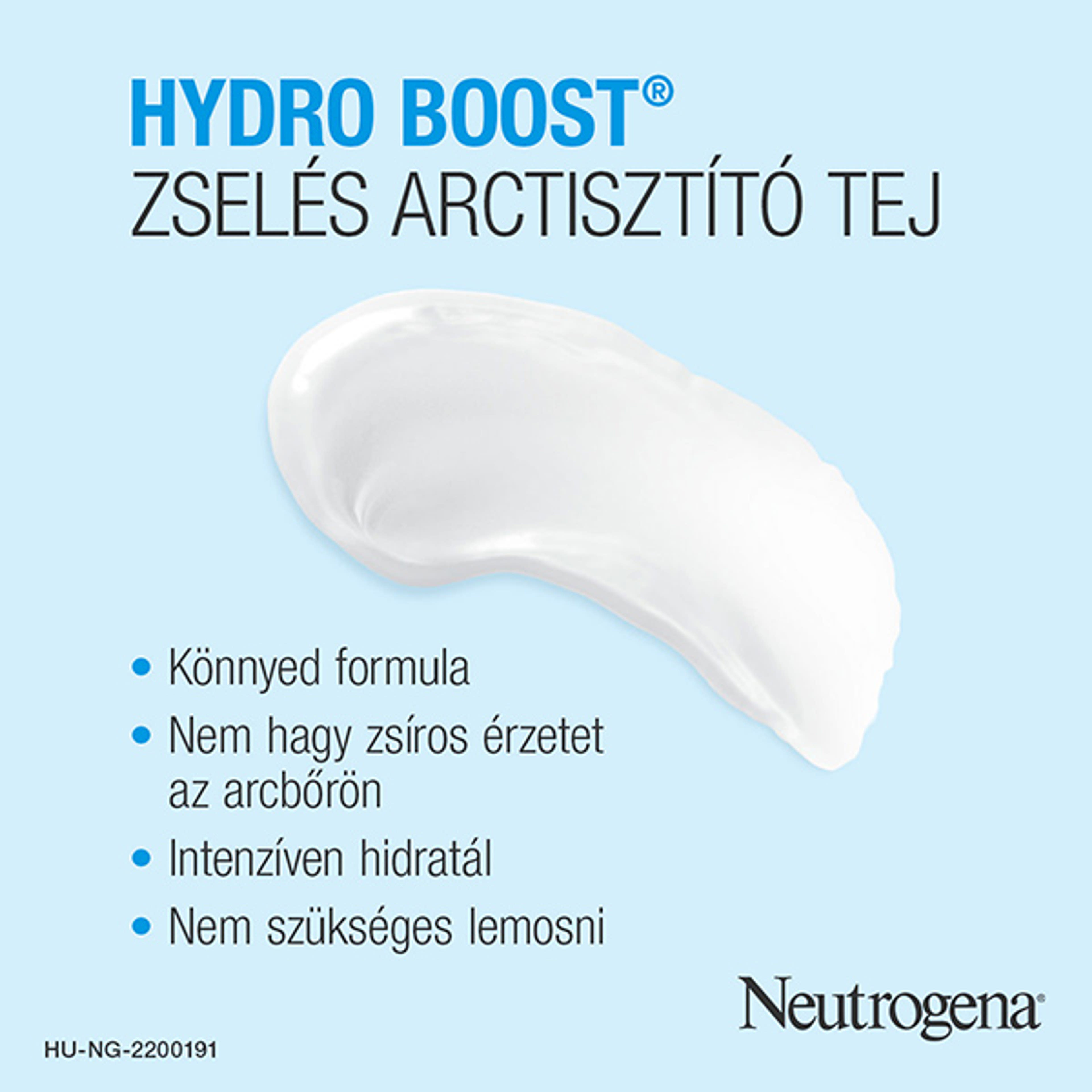 Neutrogena hydro boost artisztító zselés tej - 200 ml-3