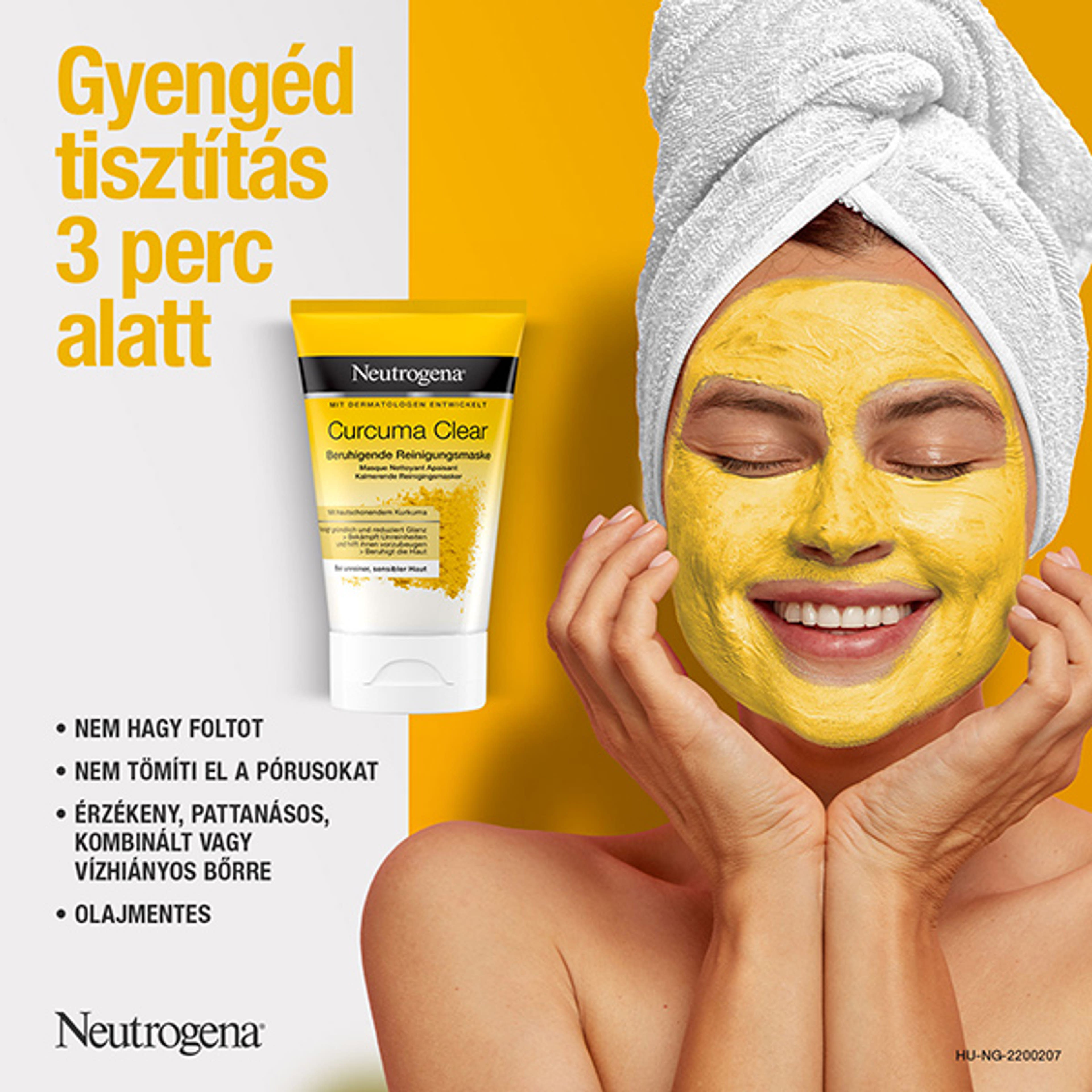 Neutrogena Curcuma Clear tisztító arcmaszk - 50 ml-2