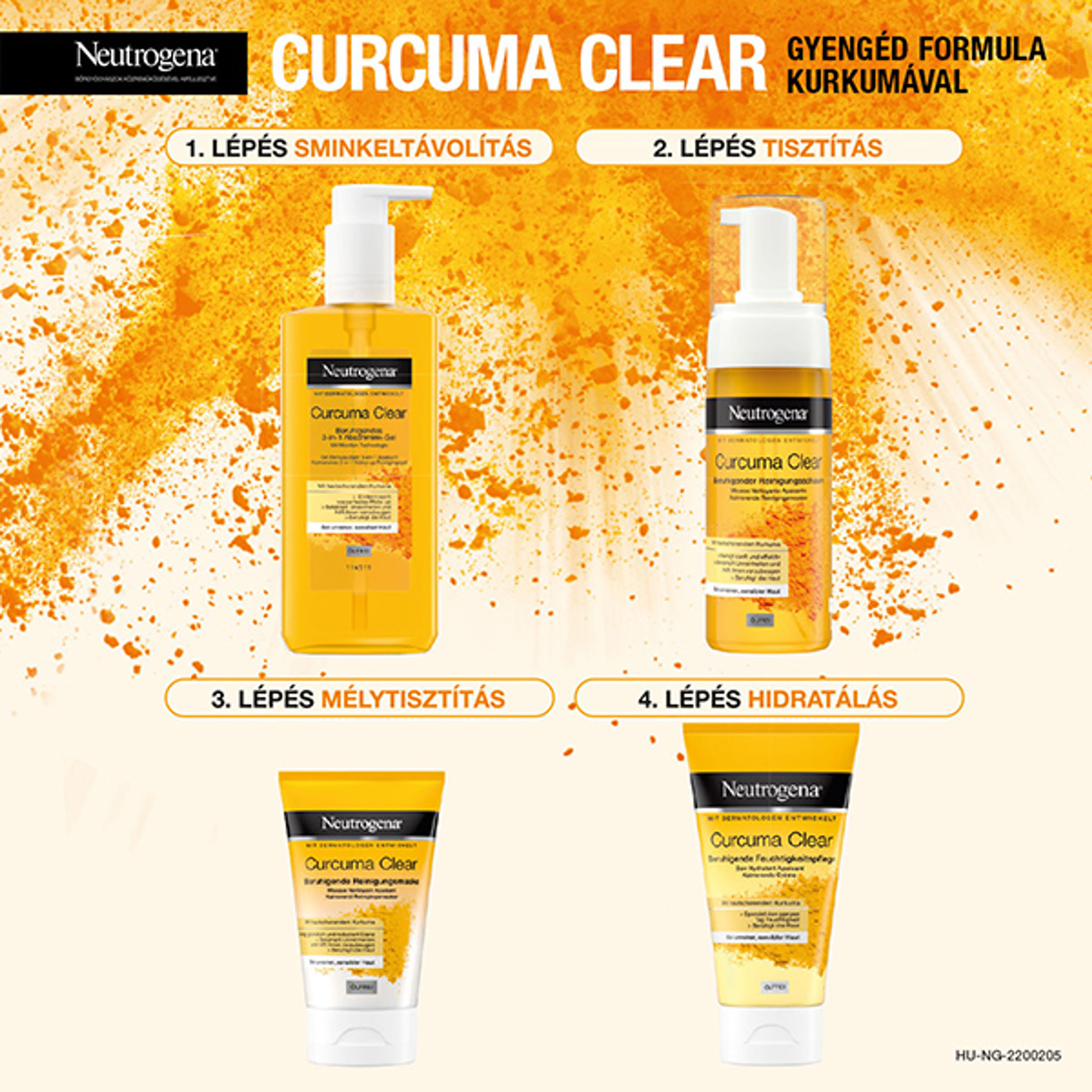 Neutrogena Curcuma Clear tisztító arcmaszk - 50 ml-4