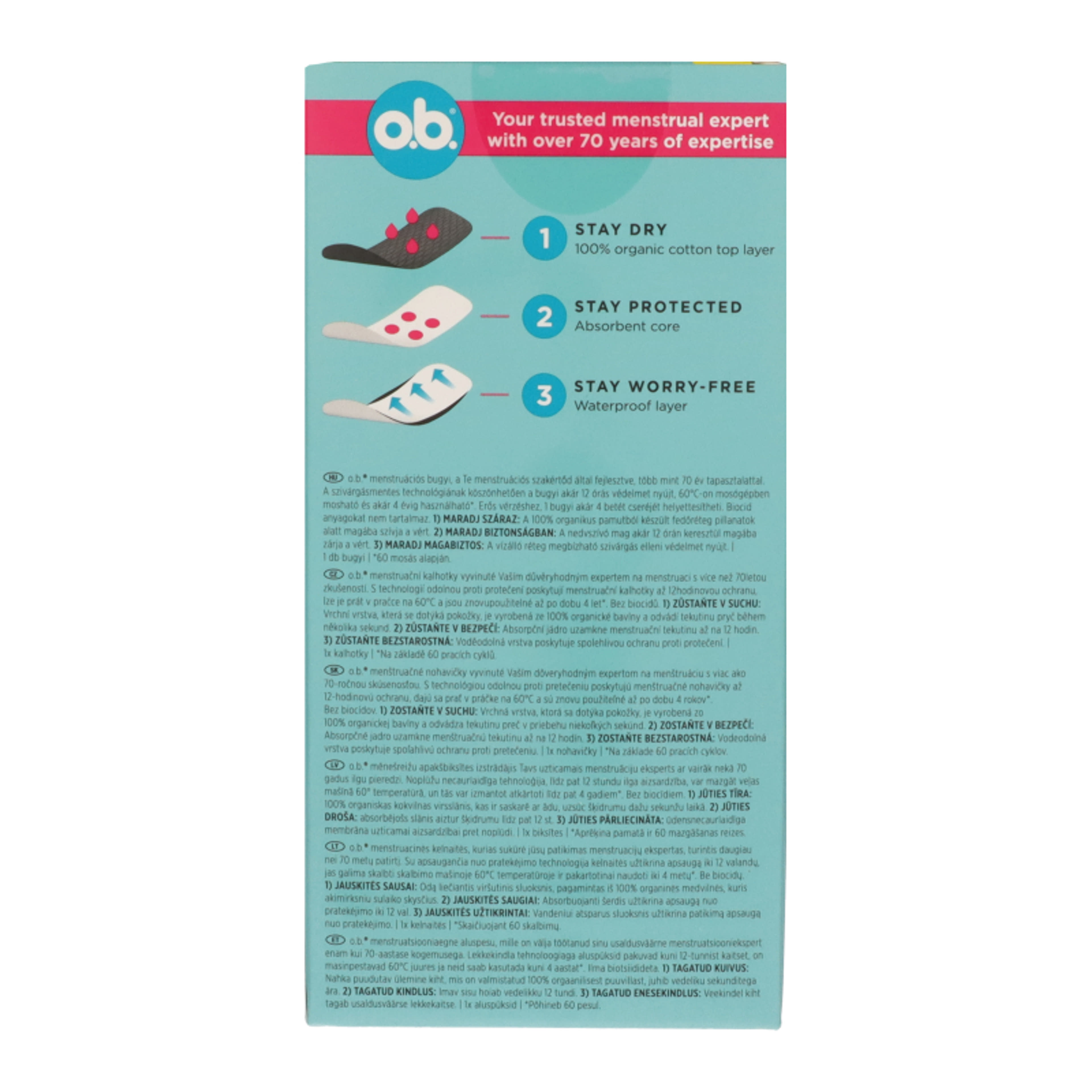 o.b. menstruációs bugyi - 1 db-3