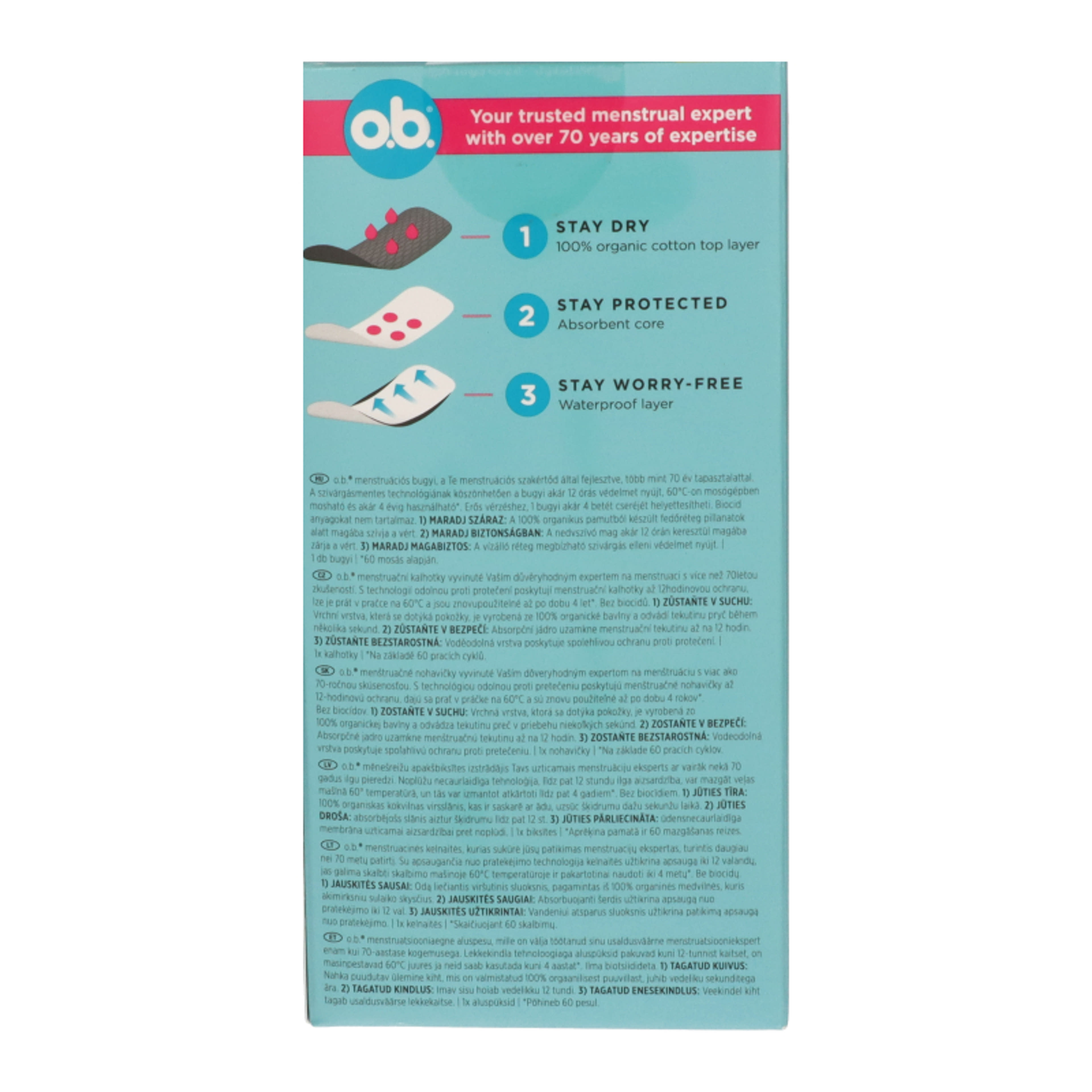 o.b. menstruációs bugyi - 1 db-3