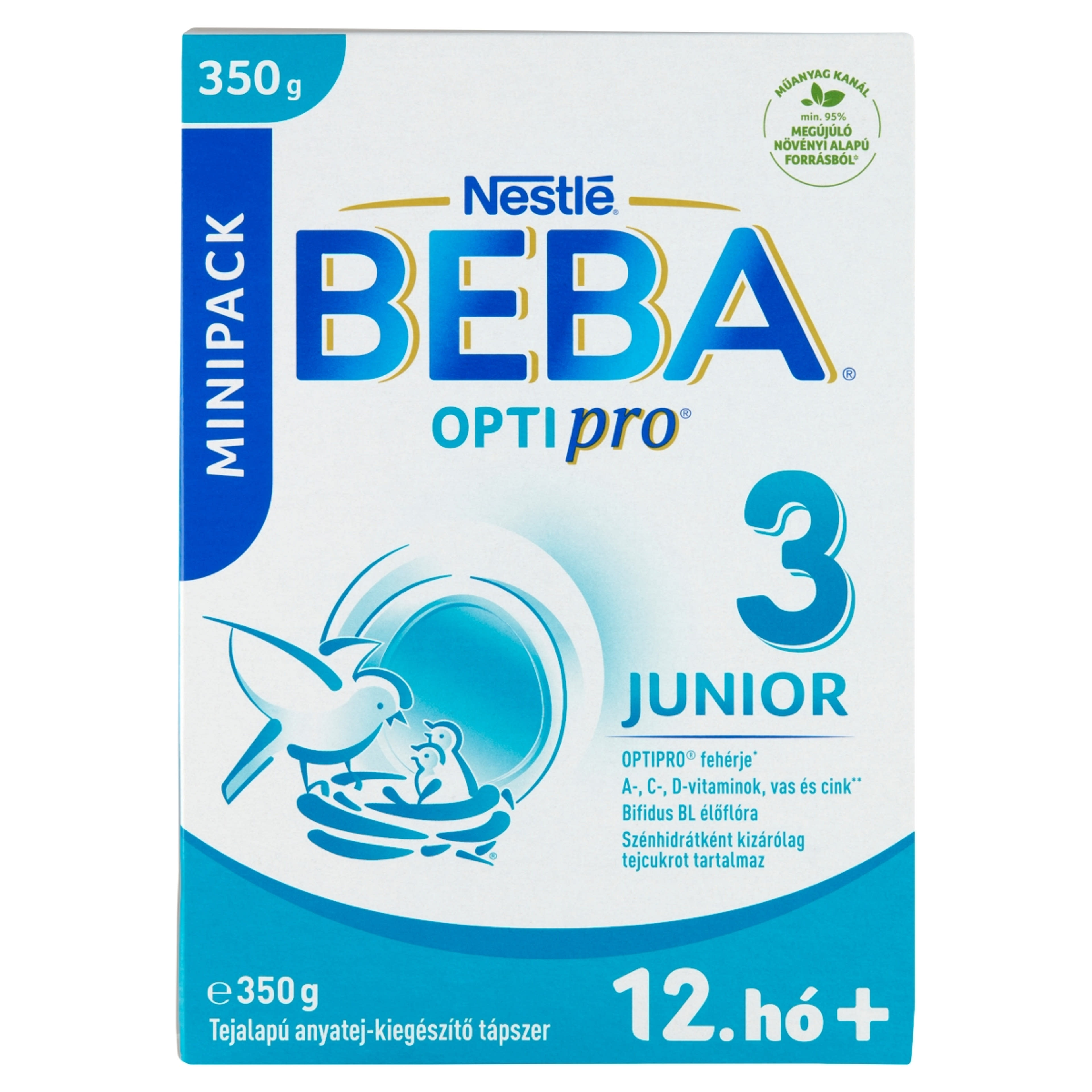 BEBA OPTIPRO Junior 3 tejalapú anyatej-kiegészítő tápszer 12. hónapos kortól - 350 g-1