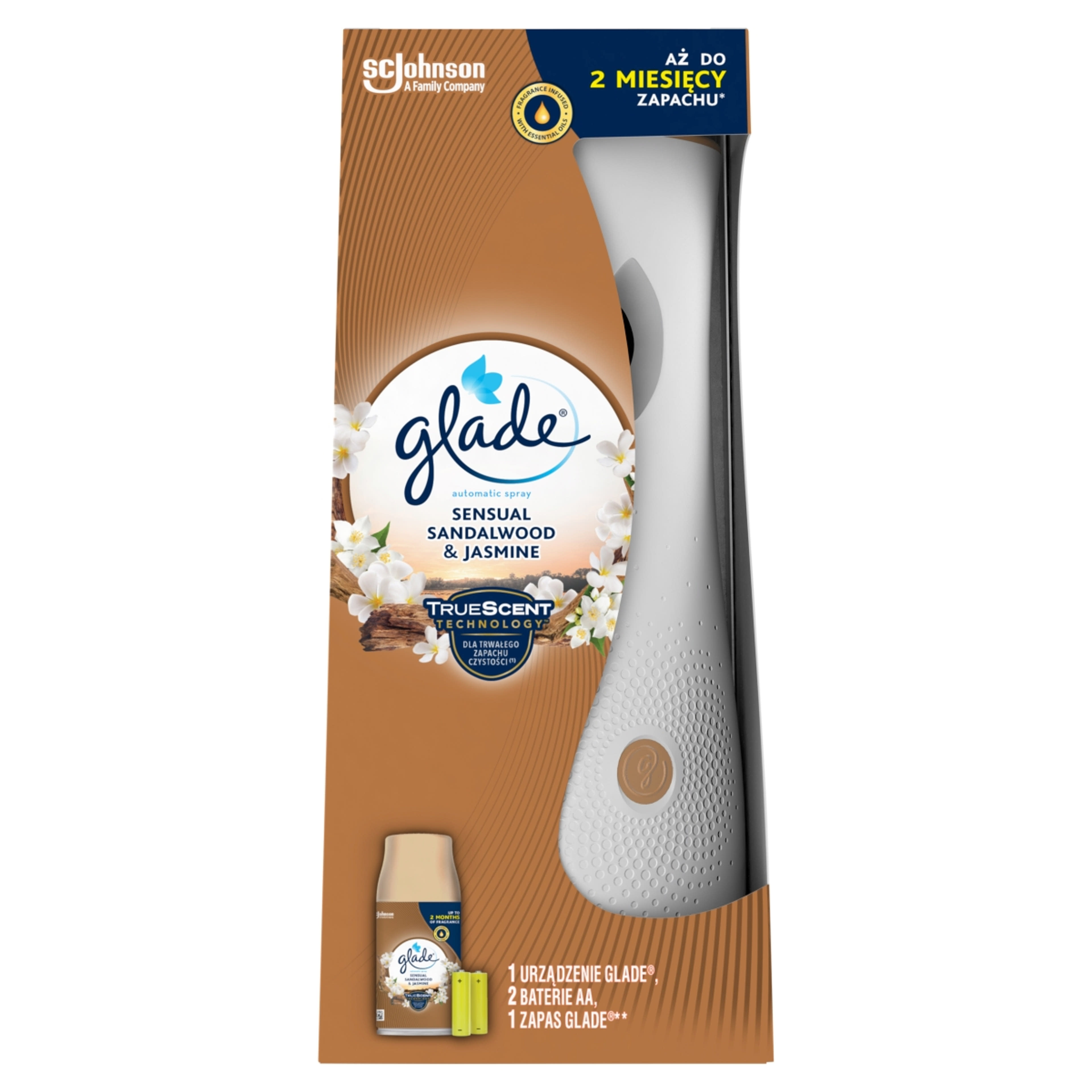 Glade Sensual Sandalwood & Jasmine automata légfrissítő készülék - 269 ml-1