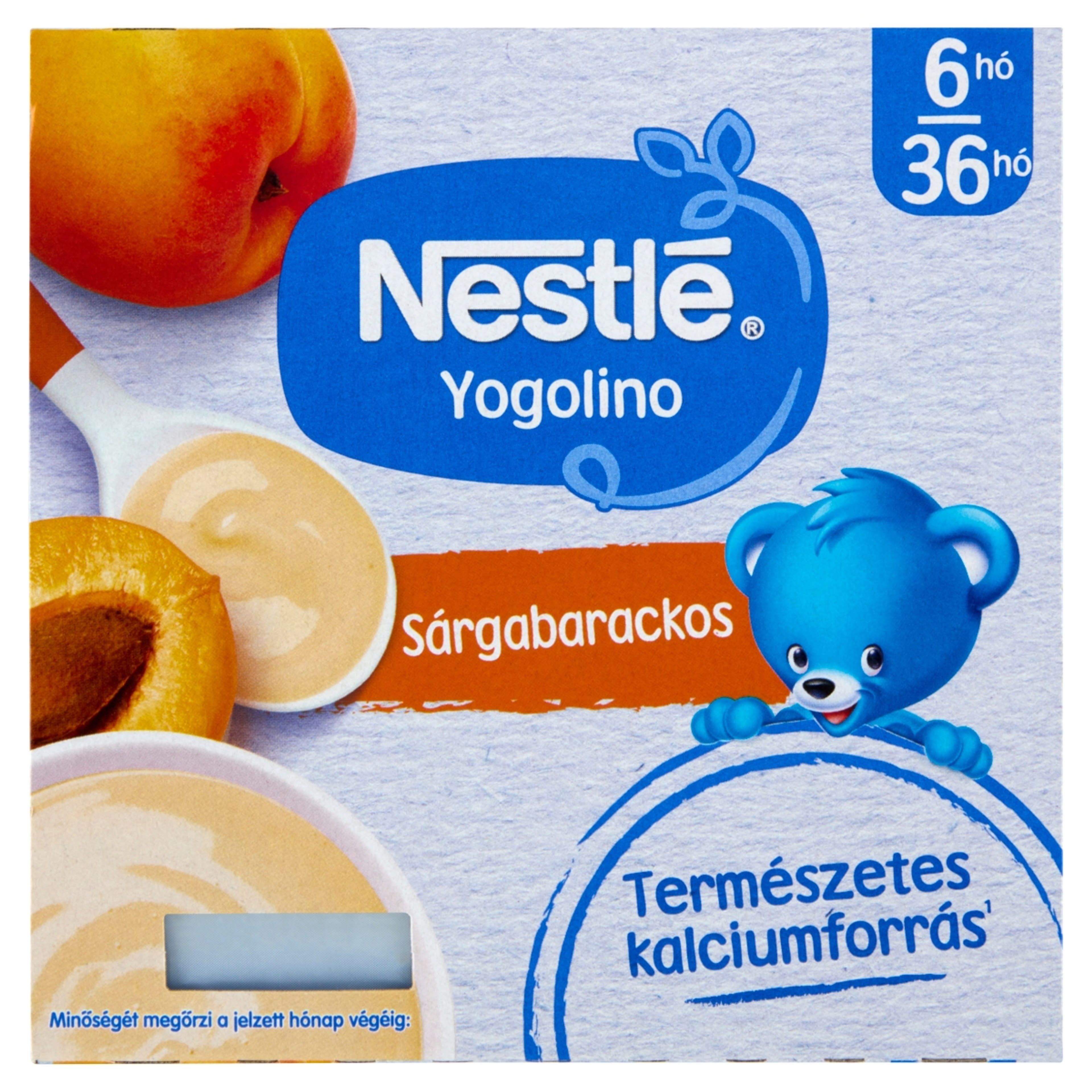 Nestlé Baby Yogolino Bébidesszert Tejalapú Sárgabarackos 6 Hónapos Kortól 4*100g - 400 g
