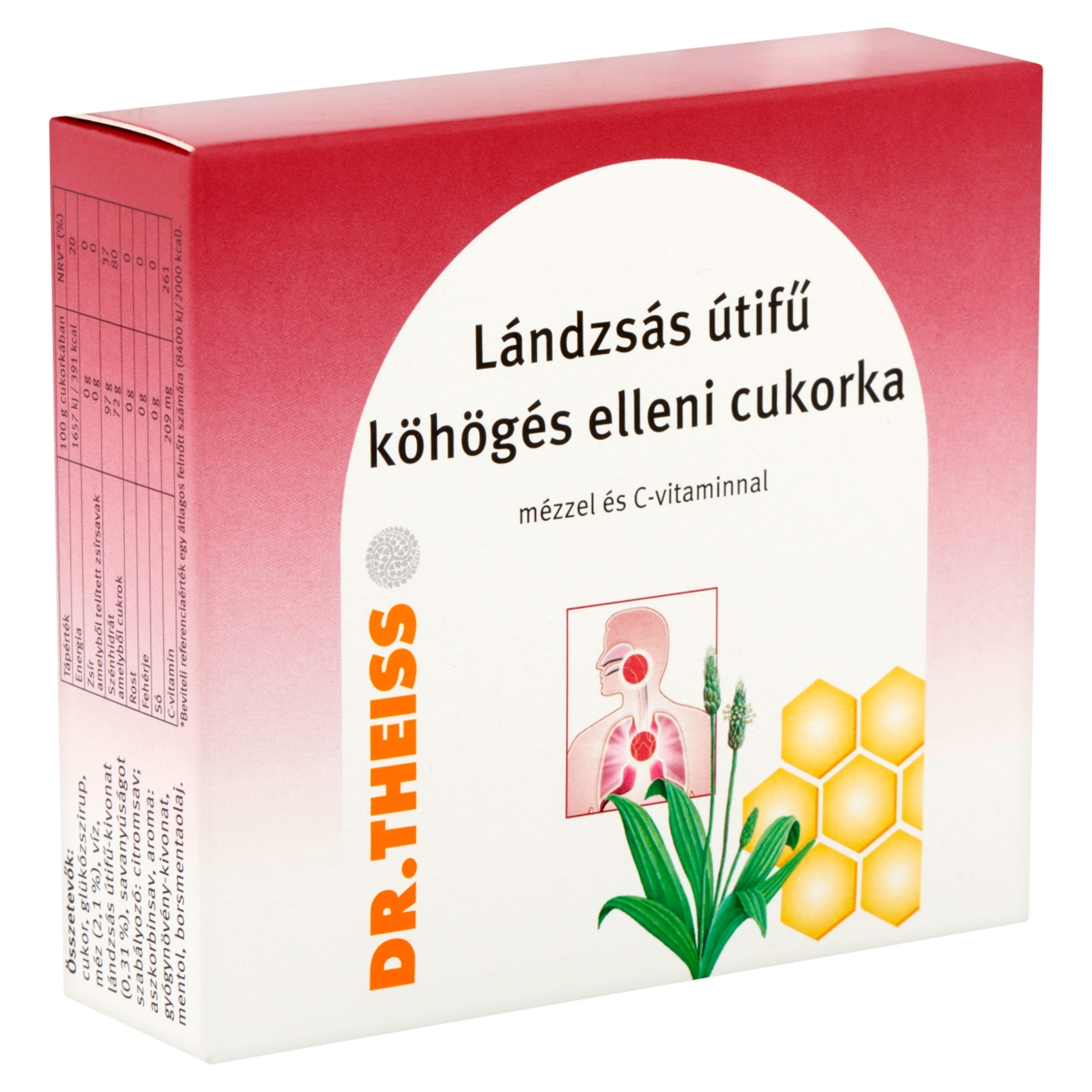 Dr.Theiss Lándzsás Útifű Mézzel És C-Vitaminnal Köhögés Ellen Cukorka - 50 g-4