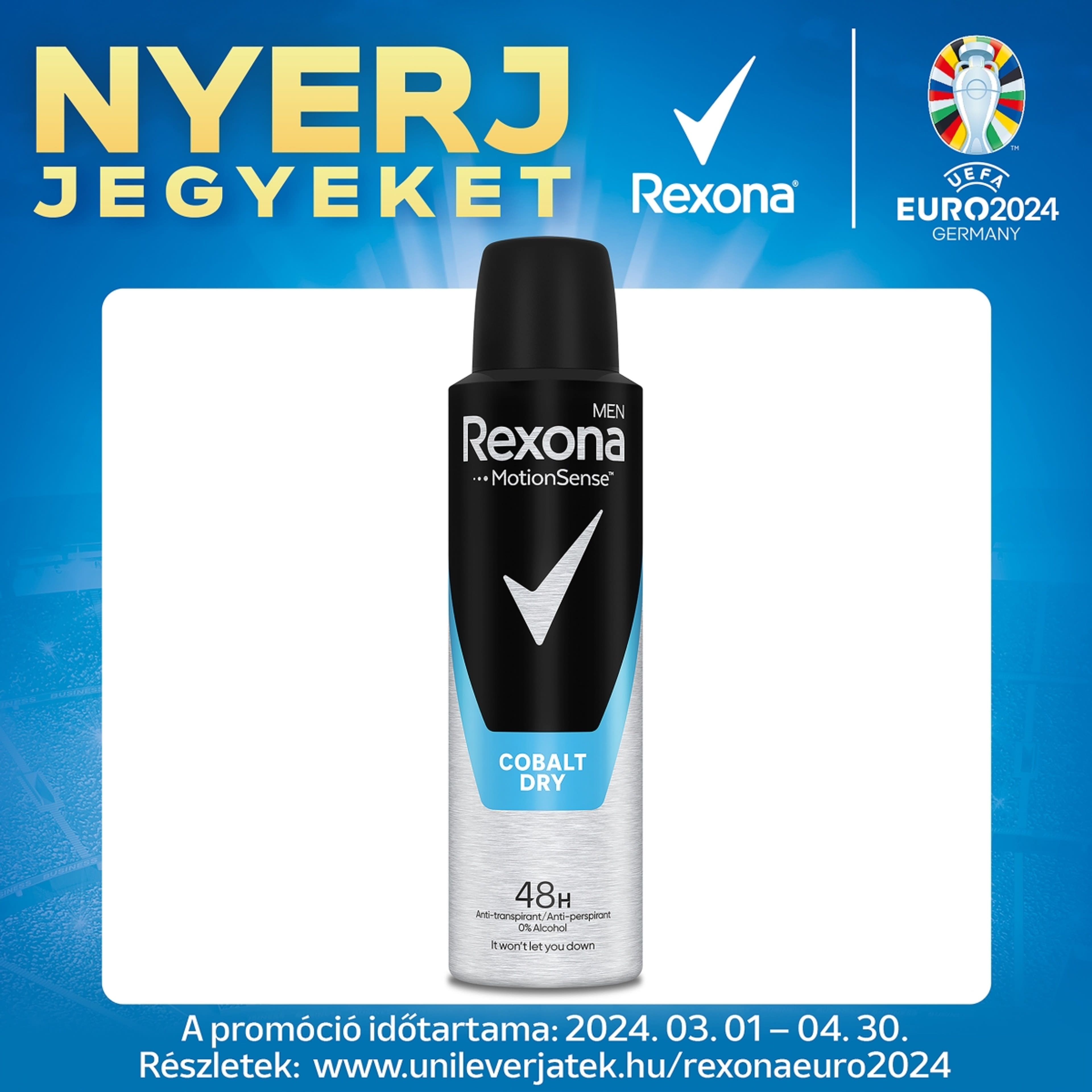 REXONA for Men izzadásgátló dezodor Cobalt - 150 ml