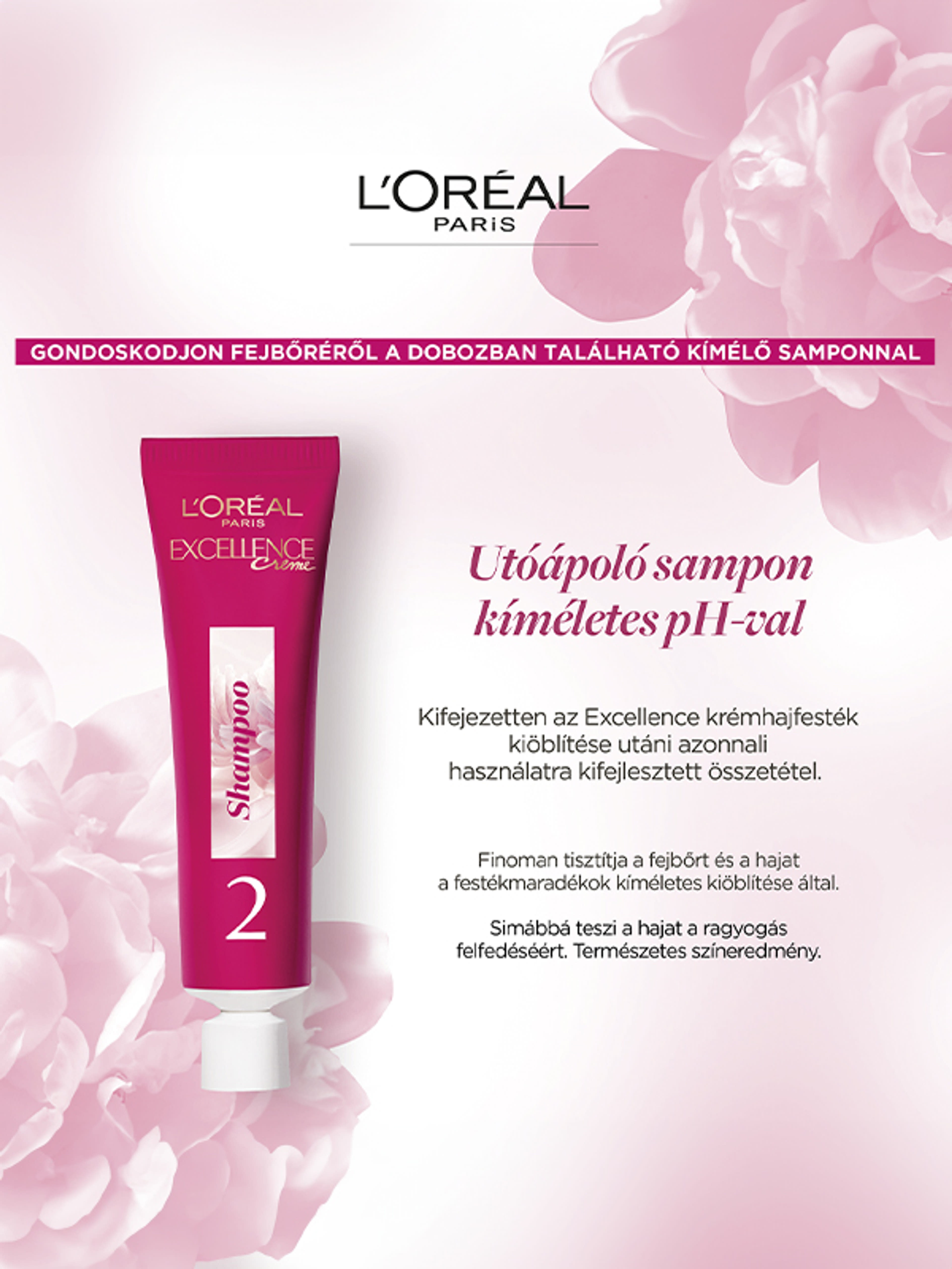 L'Oréal Paris Excellence krémes, tartós hajfesték 4 barna - 1 db-5