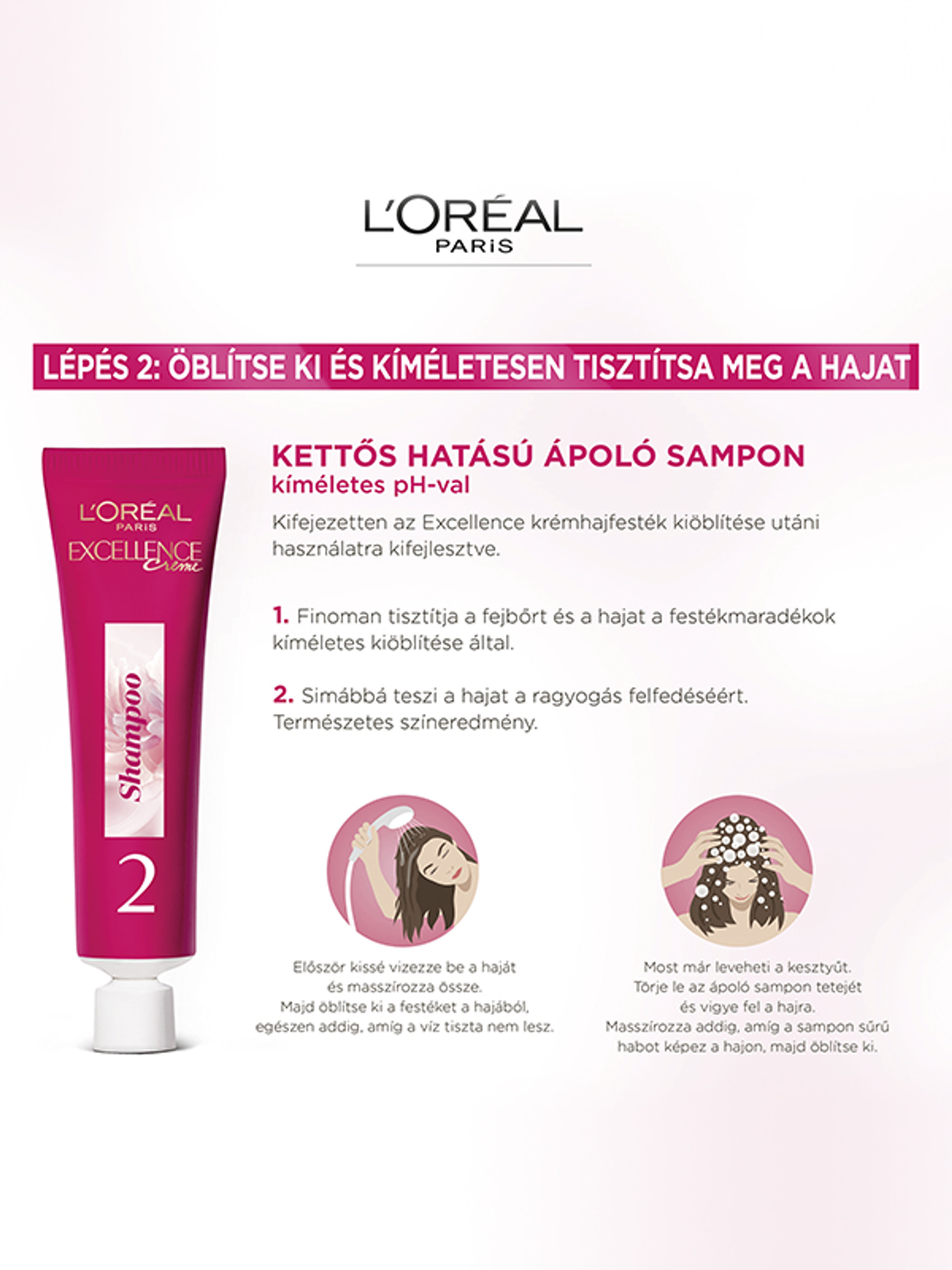 L'Oréal Paris Excellence krémes, tartós hajfesték 5 világosbarna - 1 db-6