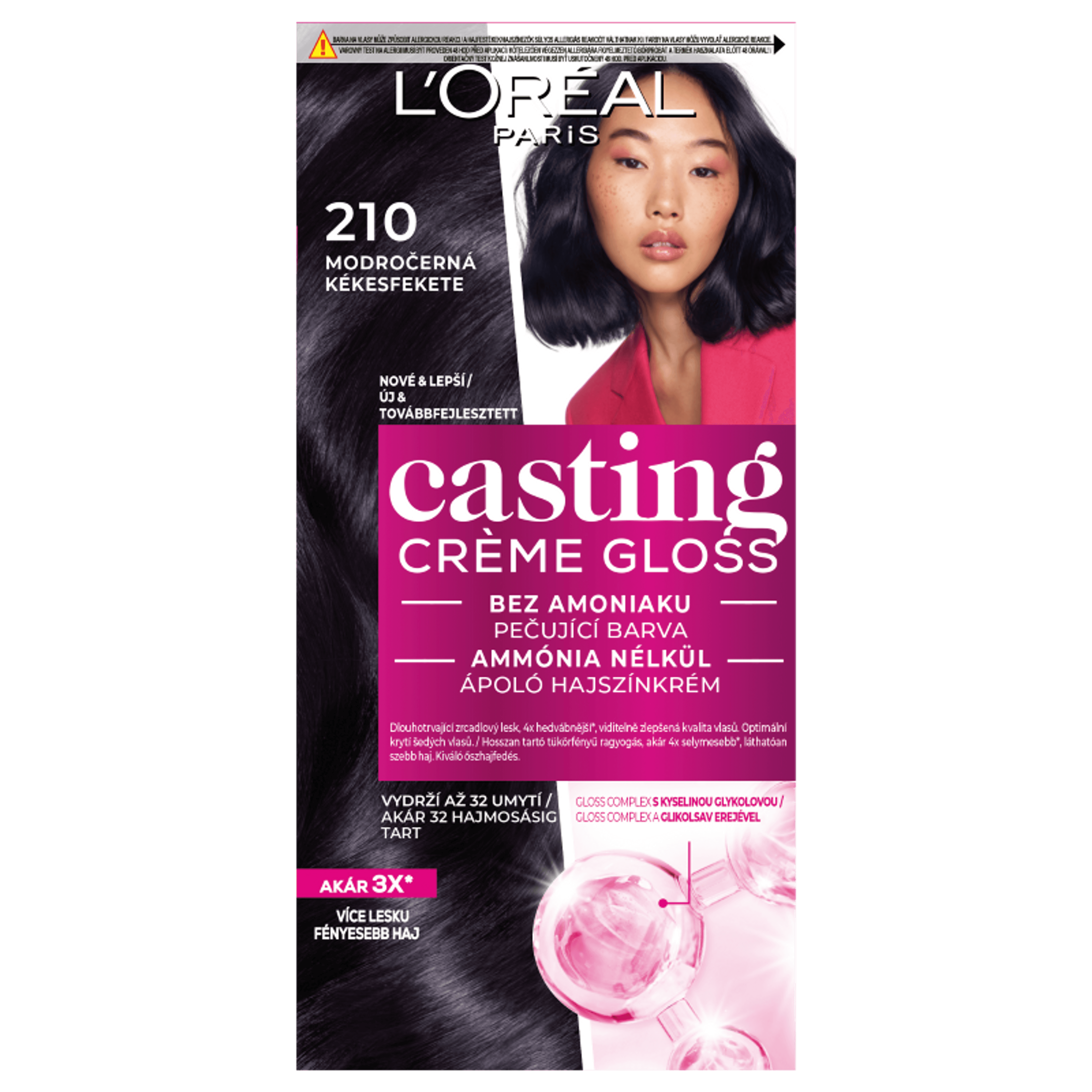 L'Oréal Paris Casting Créme Gloss hajszínező /210 kékesfekete - 1 db