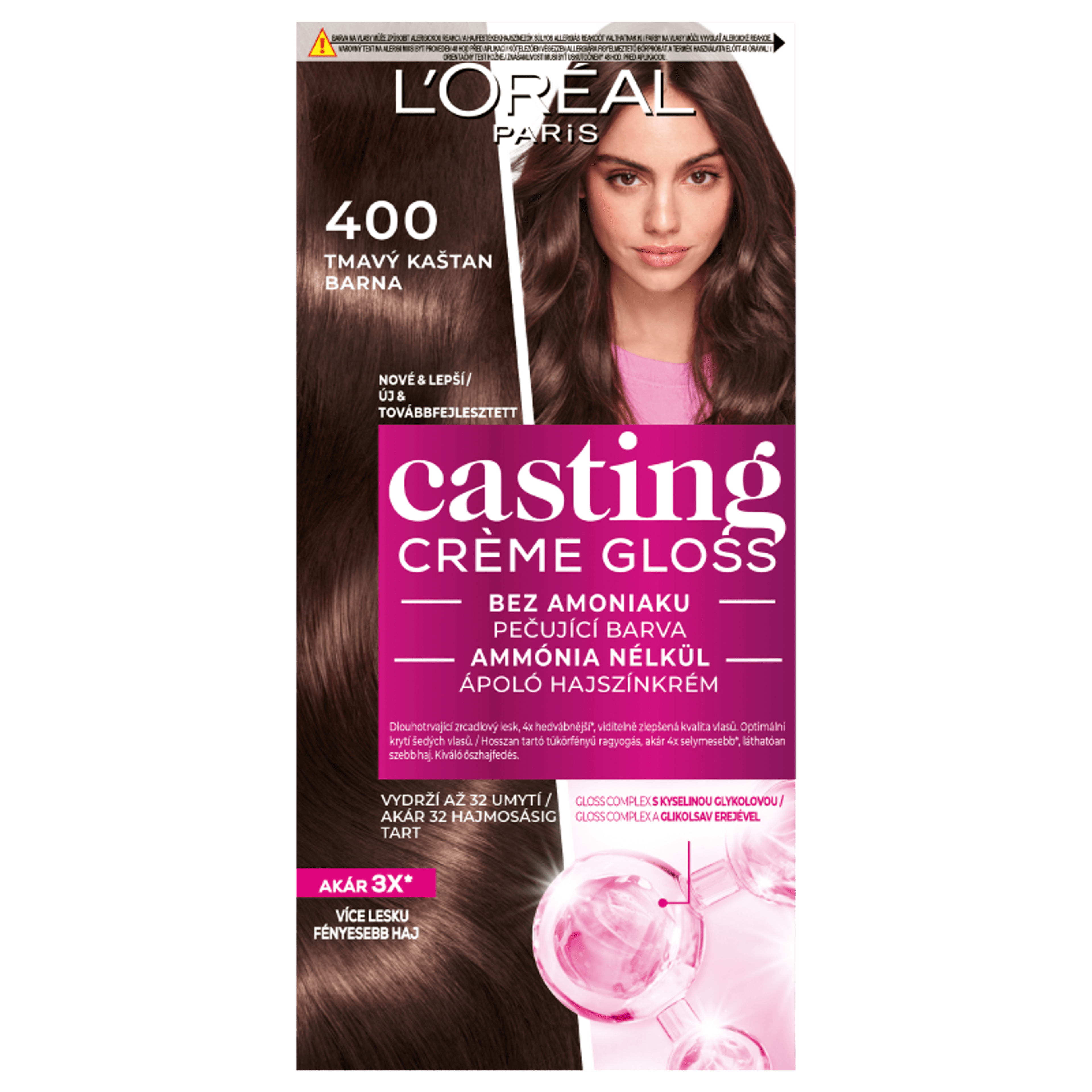L'Oréal Paris Casting Créme Gloss hajszínező /400 barna - 1 db