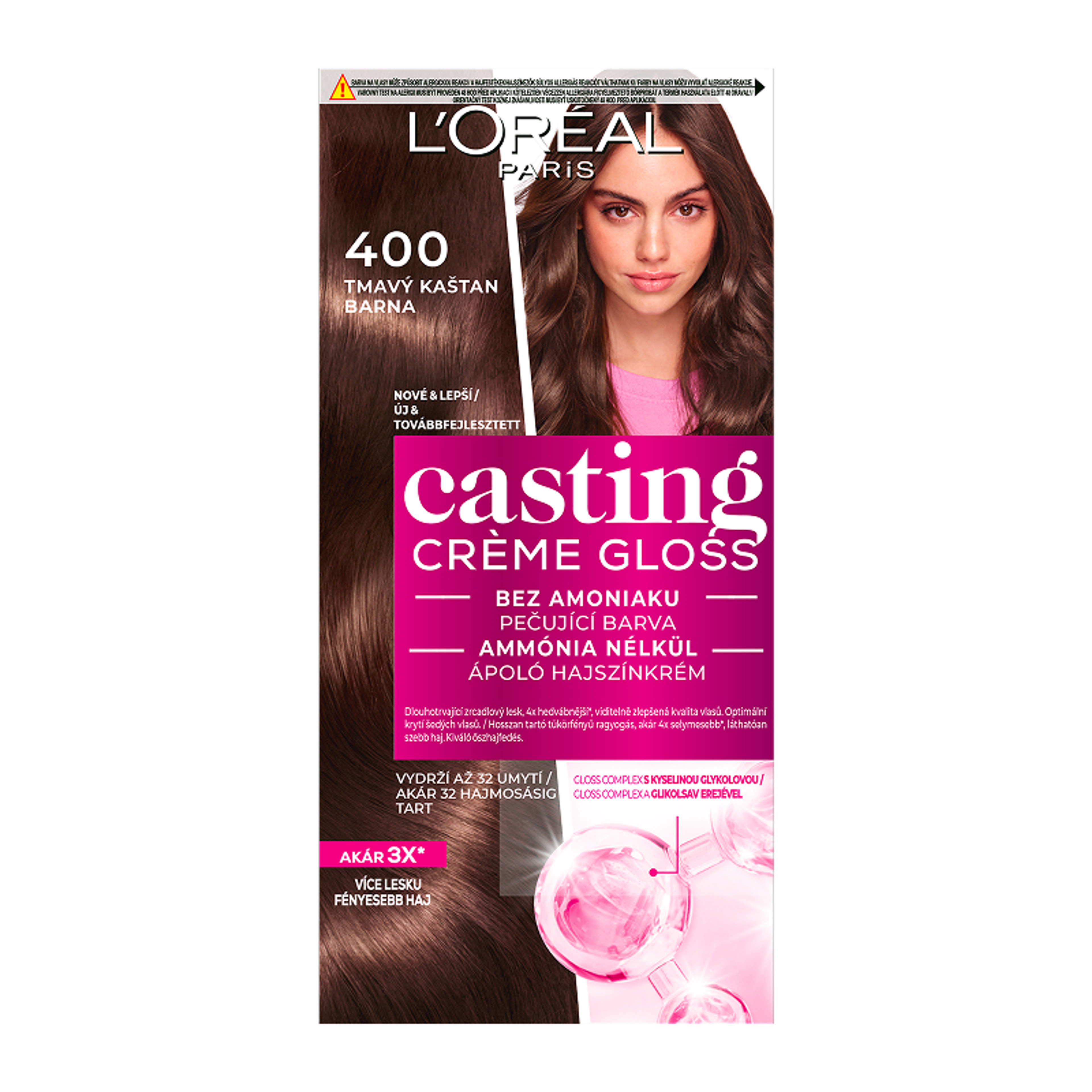 L'Oréal Paris Casting Creme Gloss hajszínező krém /400 Barna - 1 db