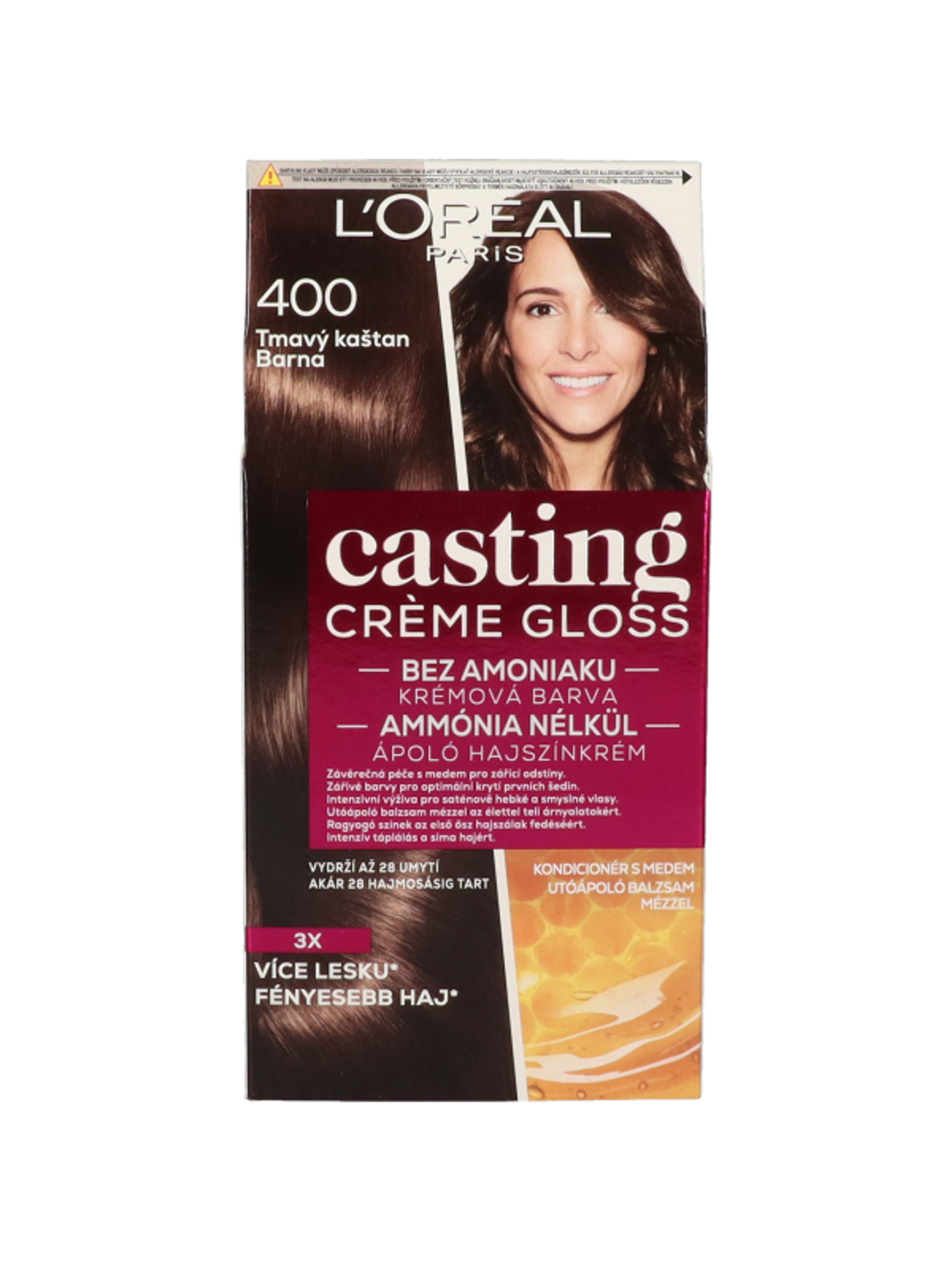L'Oréal Paris Casting Creme Gloss Hajszínező krém 400 Barna - 1 db
