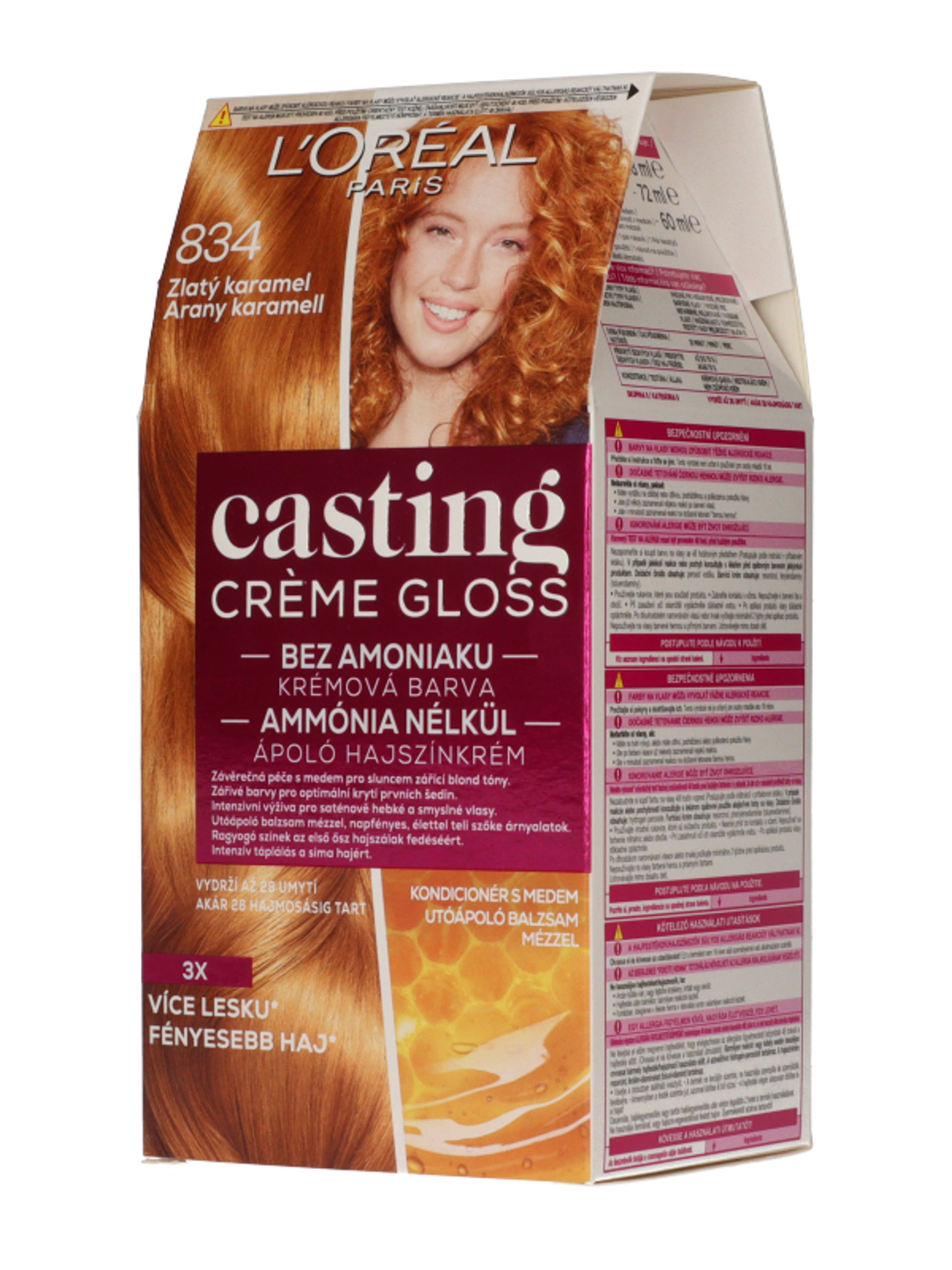 L'Oréal Paris Casting Créme Gloss hajszínező /834 Borostyánszőke - 1 db-2