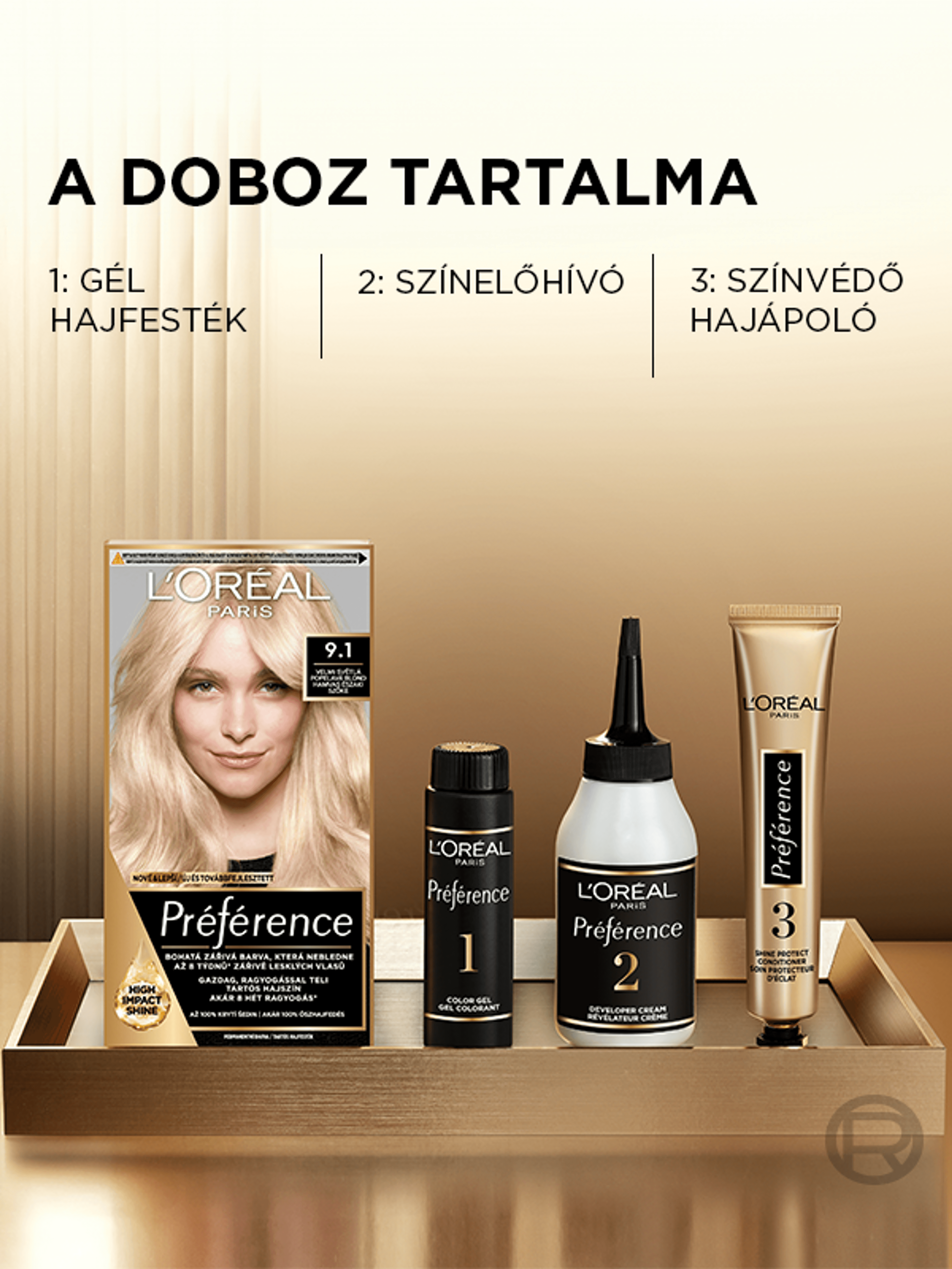 L'Oréal Paris Préférence hajfesték 102 Extra világos gyöngyszőke - 1 db-4