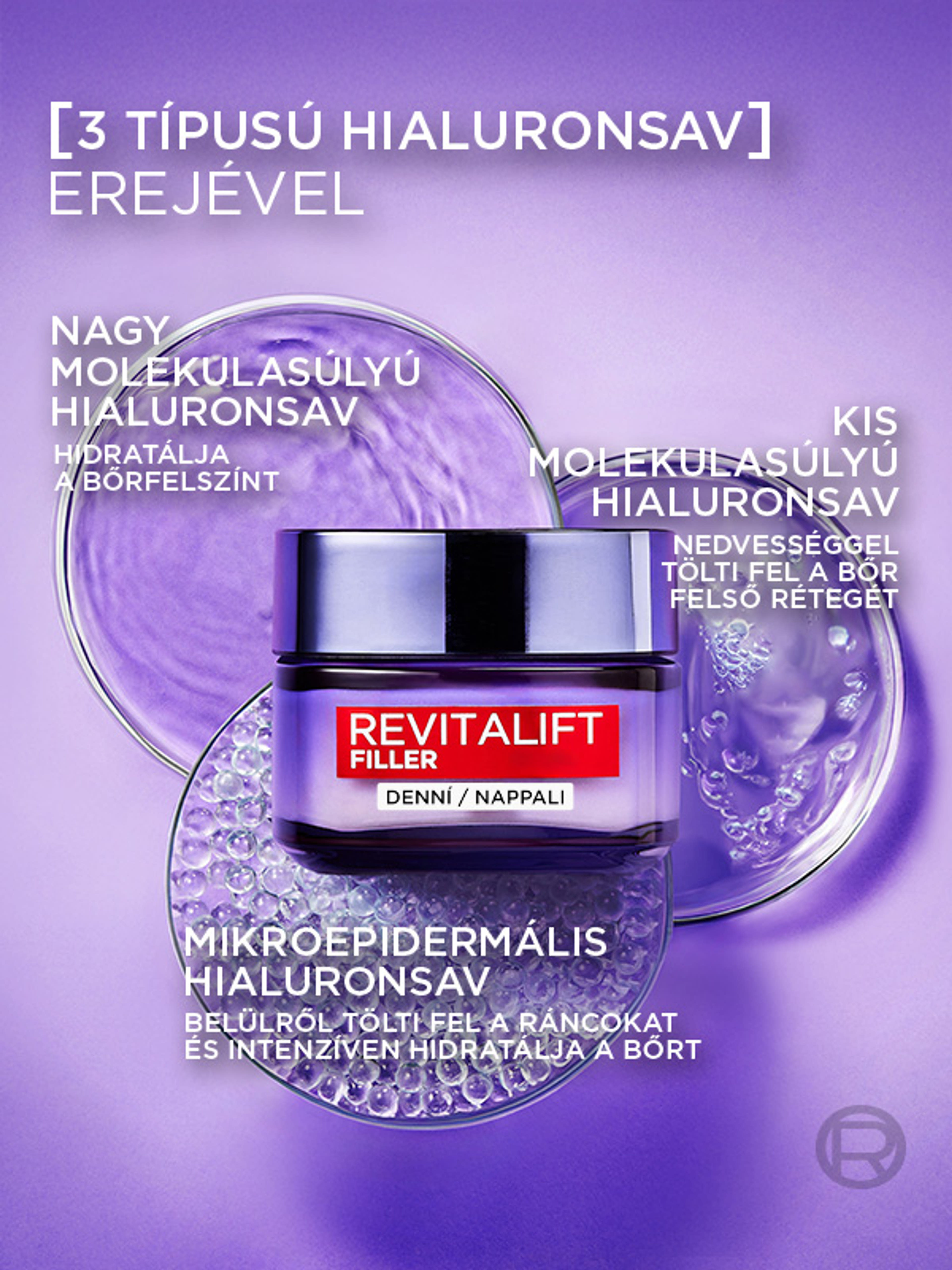 L'Oréal Paris Revitalift Filler ránctalanító,feltöltő nappali krém hialuronsavval 50ml - 1 db-4