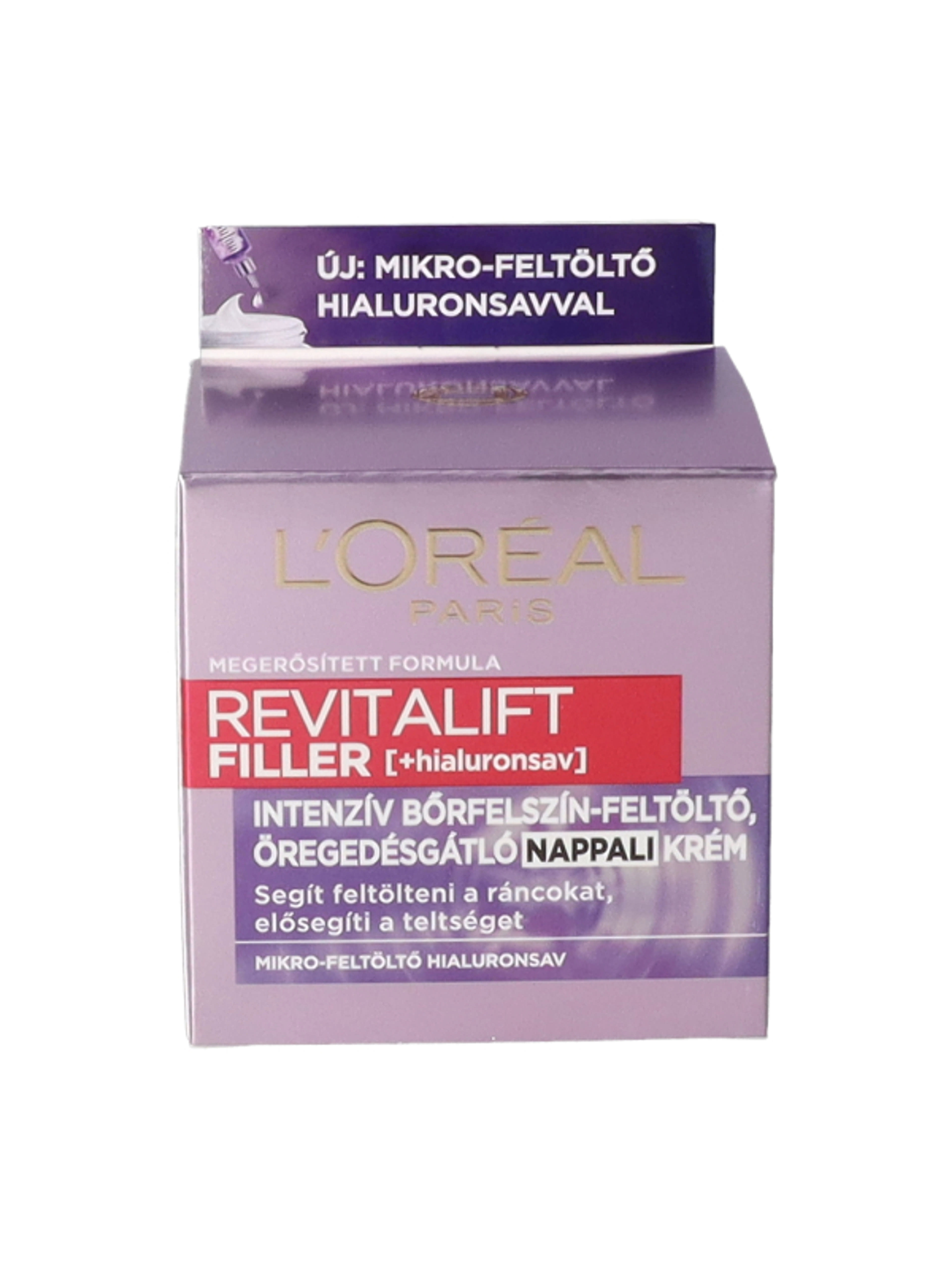 L'Oréal Paris Revitalift Filler ránctalanító,feltöltő nappali krém hialuronsavval 50ml - 1 db