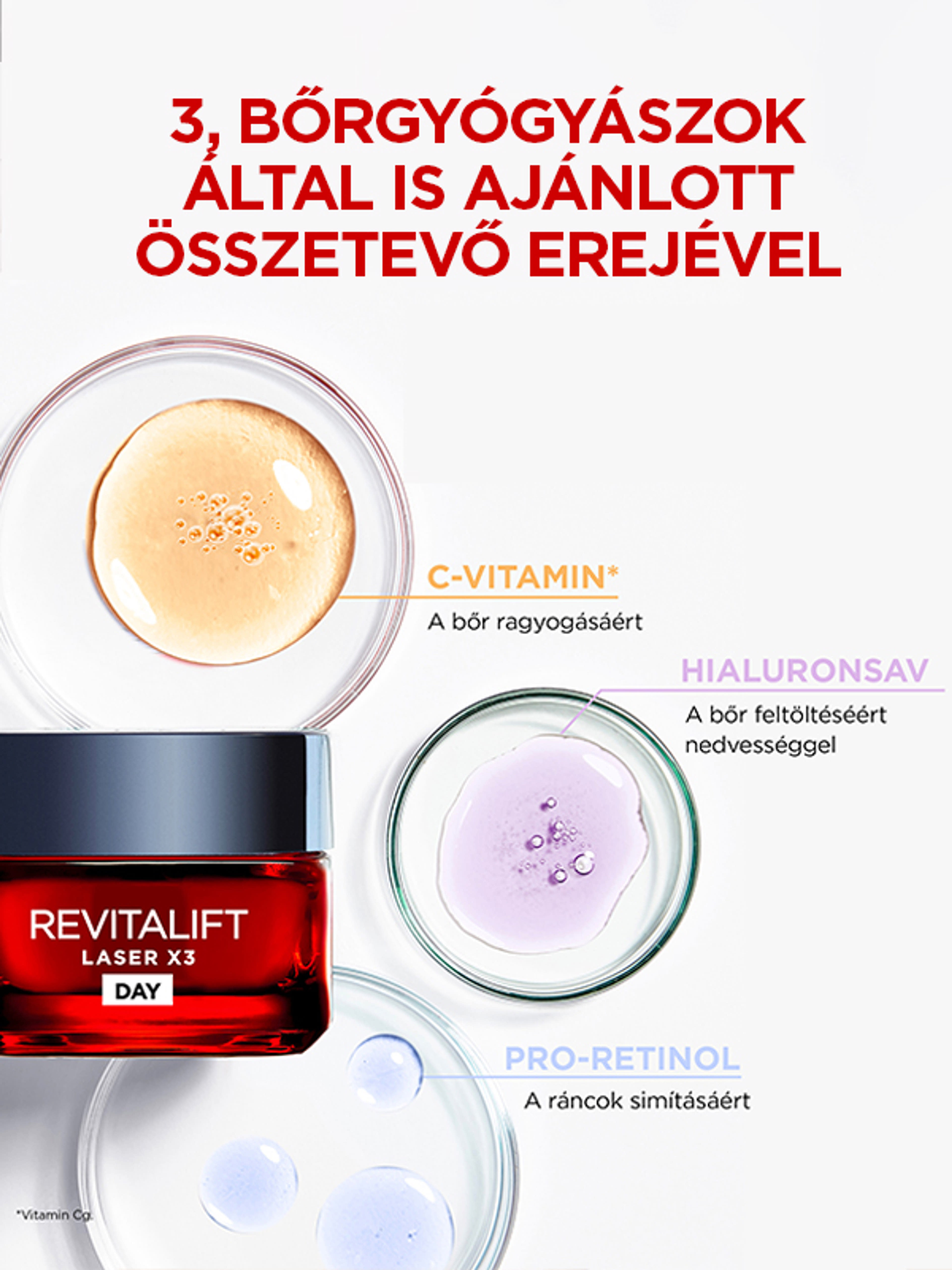 L'Oréal Paris Revitalift Laser X3 nappali krém - 50 ml-7
