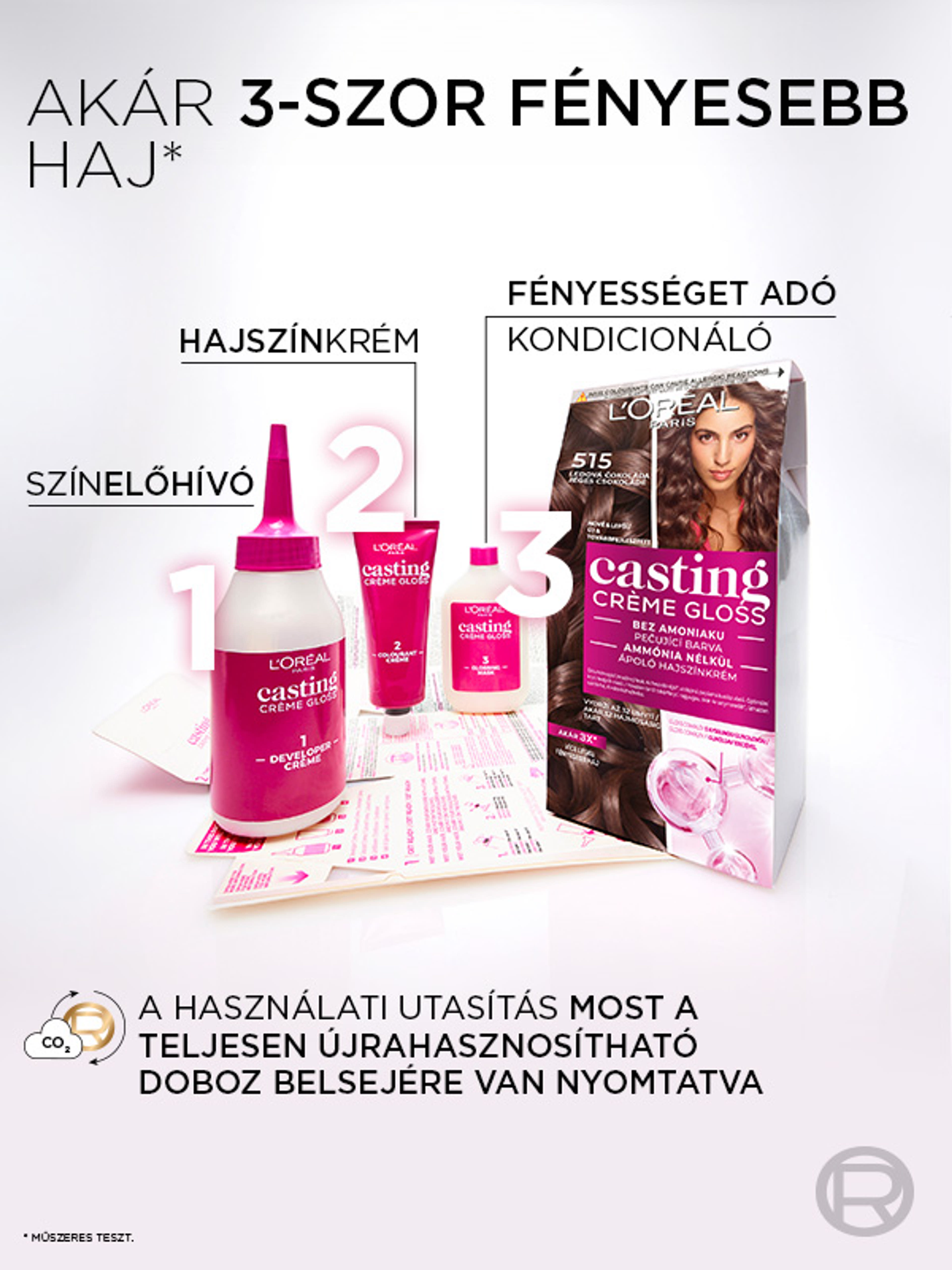 L'Oréal Paris Casting Creme Gloss hajszínező krém /635 csokoládé bonbon - 1 db-8