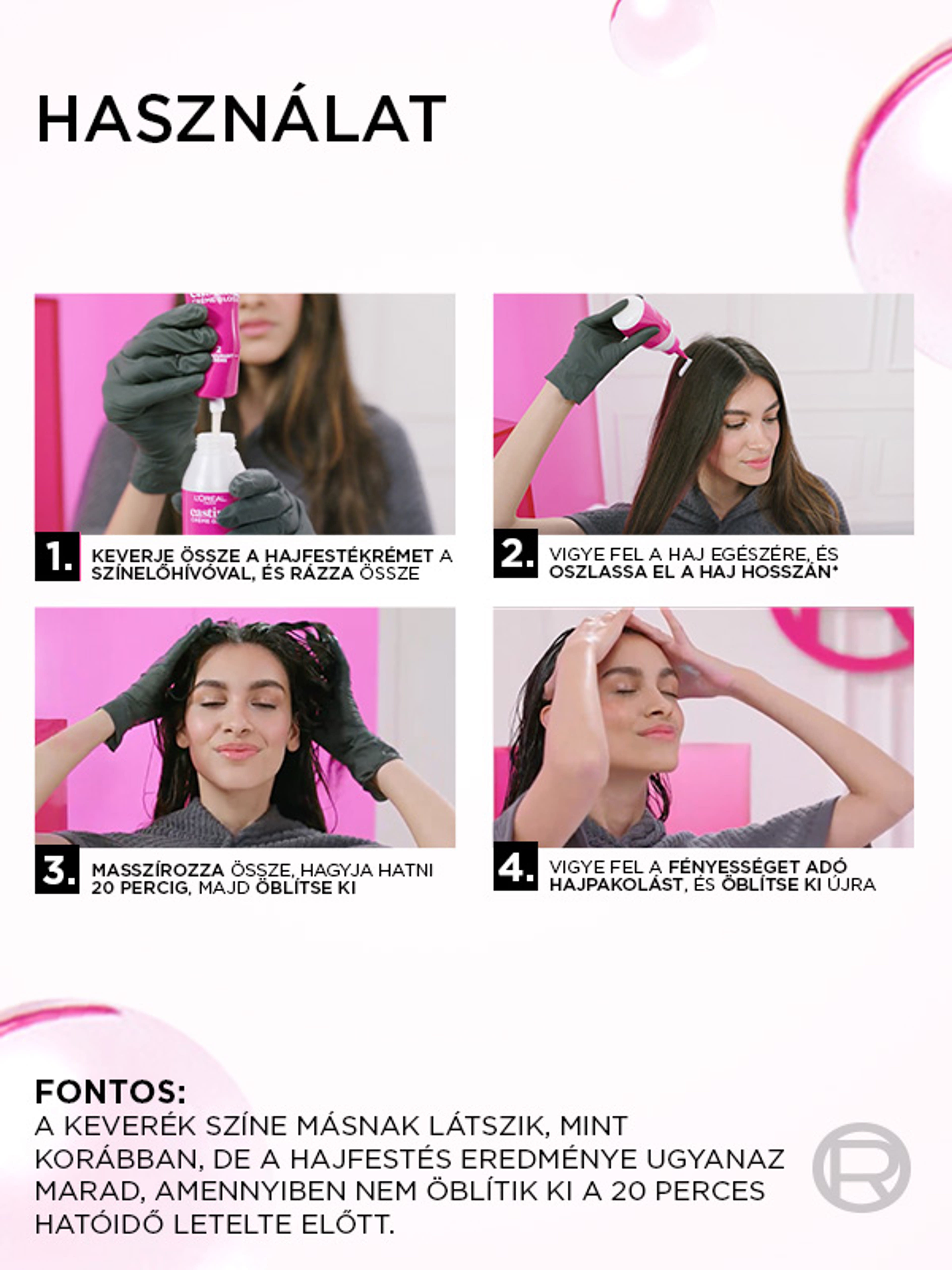 L'Oréal Paris Casting Creme Gloss hajszínező krém /635 csokoládé bonbon - 1 db-9