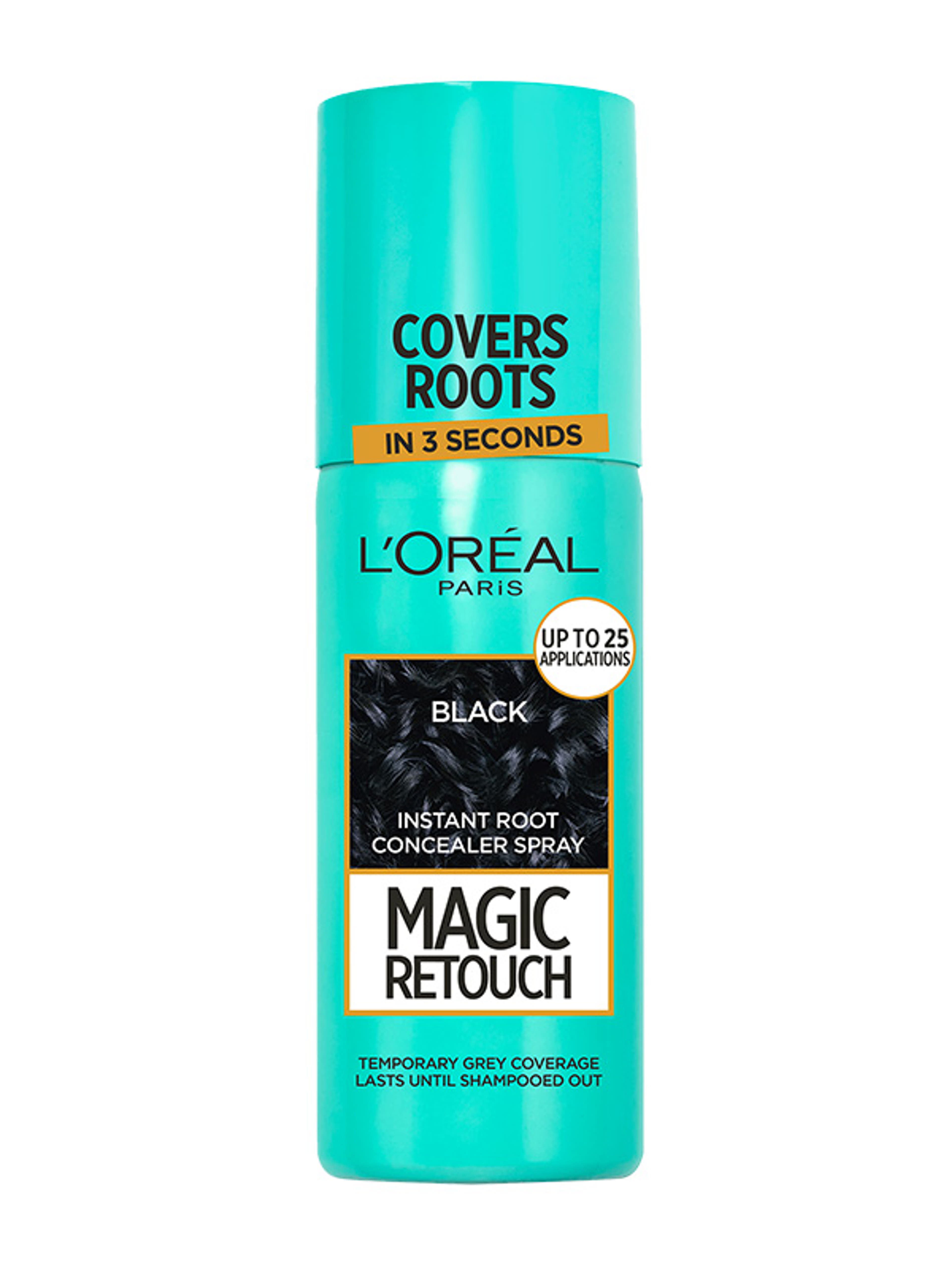 L'Oréal Paris Magic Retouch Hajtőszínező spray, fekete 75 ml - 1 db-3