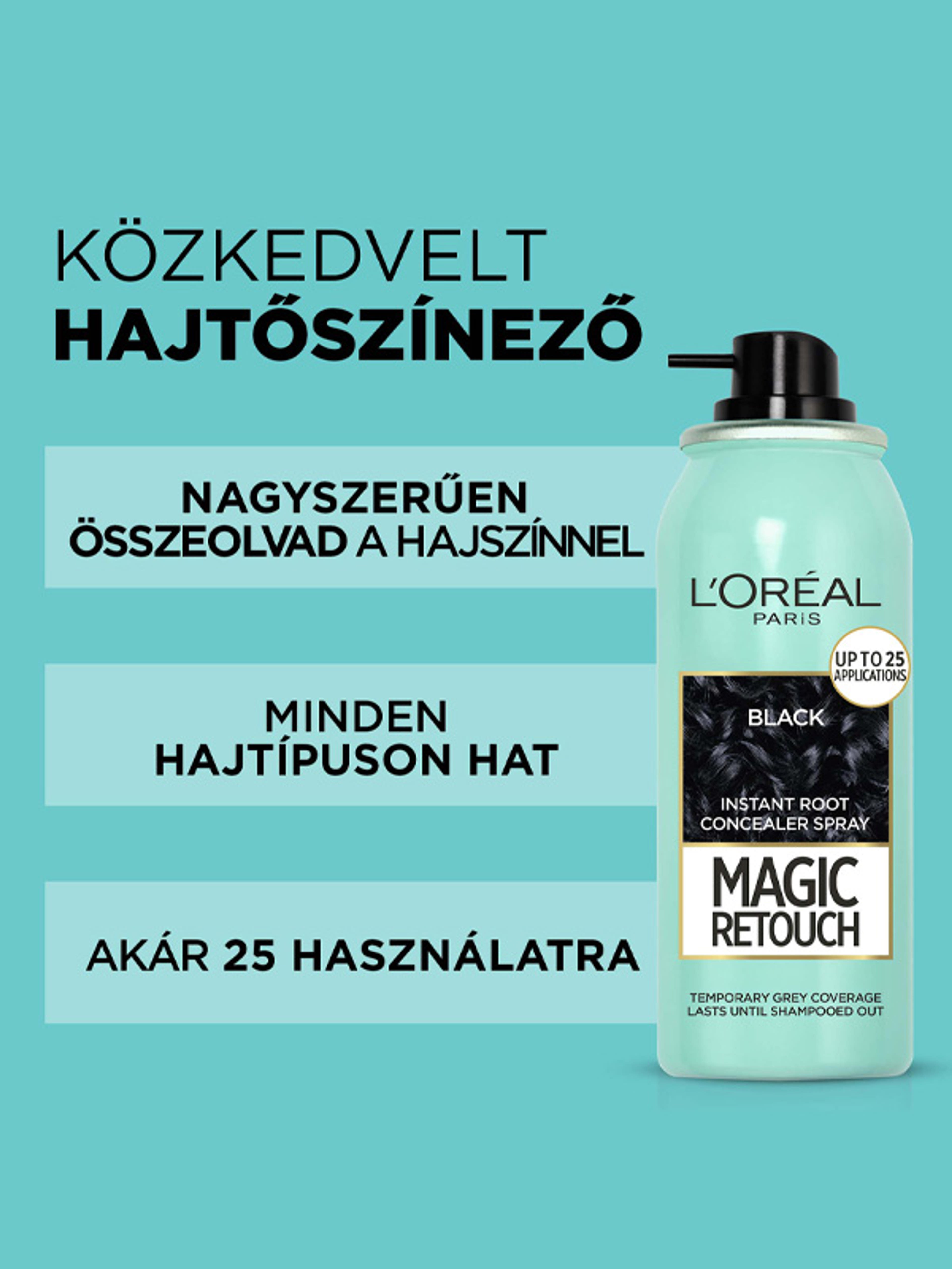 L'Oréal Paris Magic Retouch Hajtőszínező spray, sötétbarna 75 ml - 1 db-6