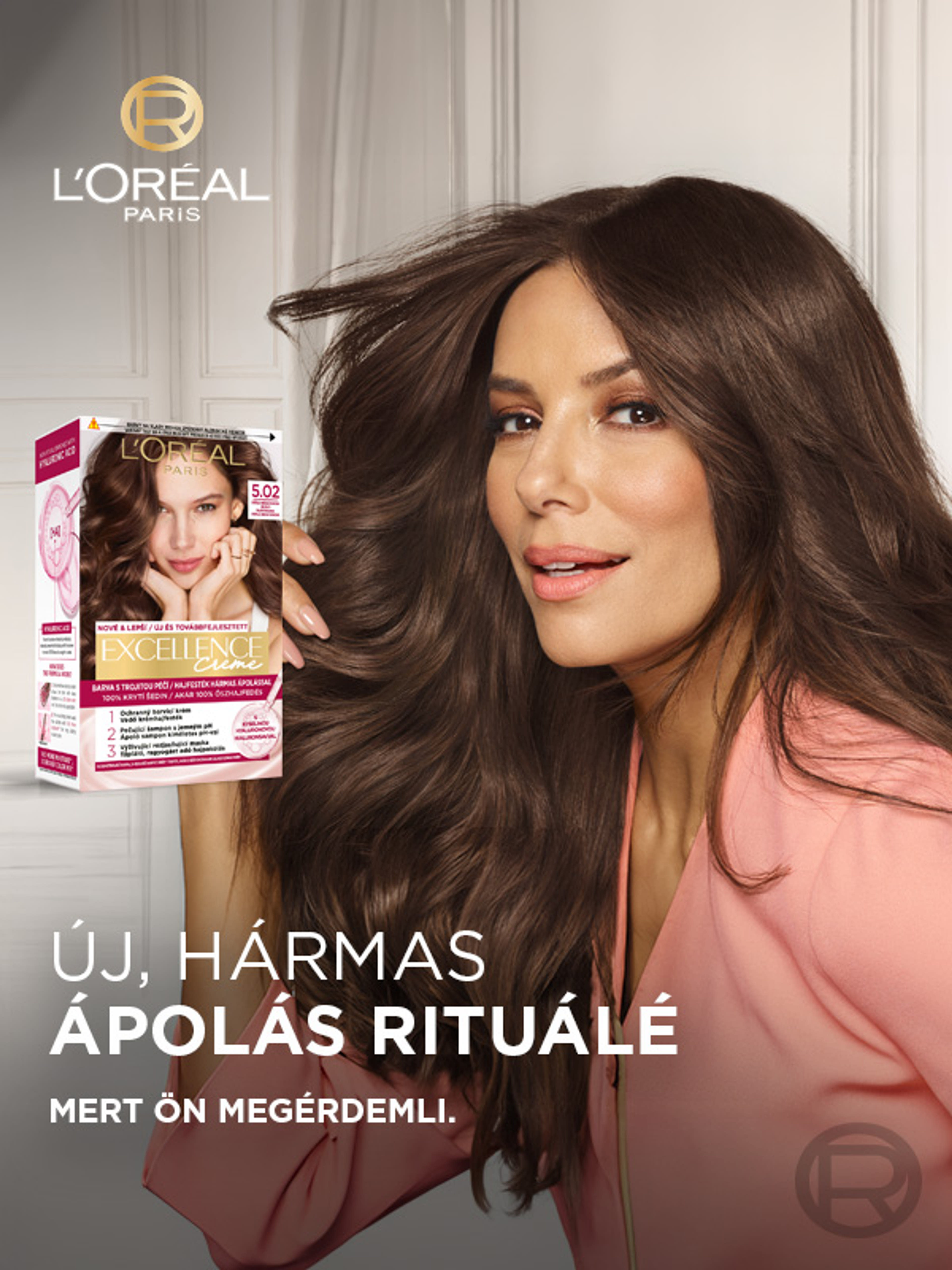 L'Oréal Paris Excellence krémes, tartós hajfesték 4.15 jeges barna - 1 db-12