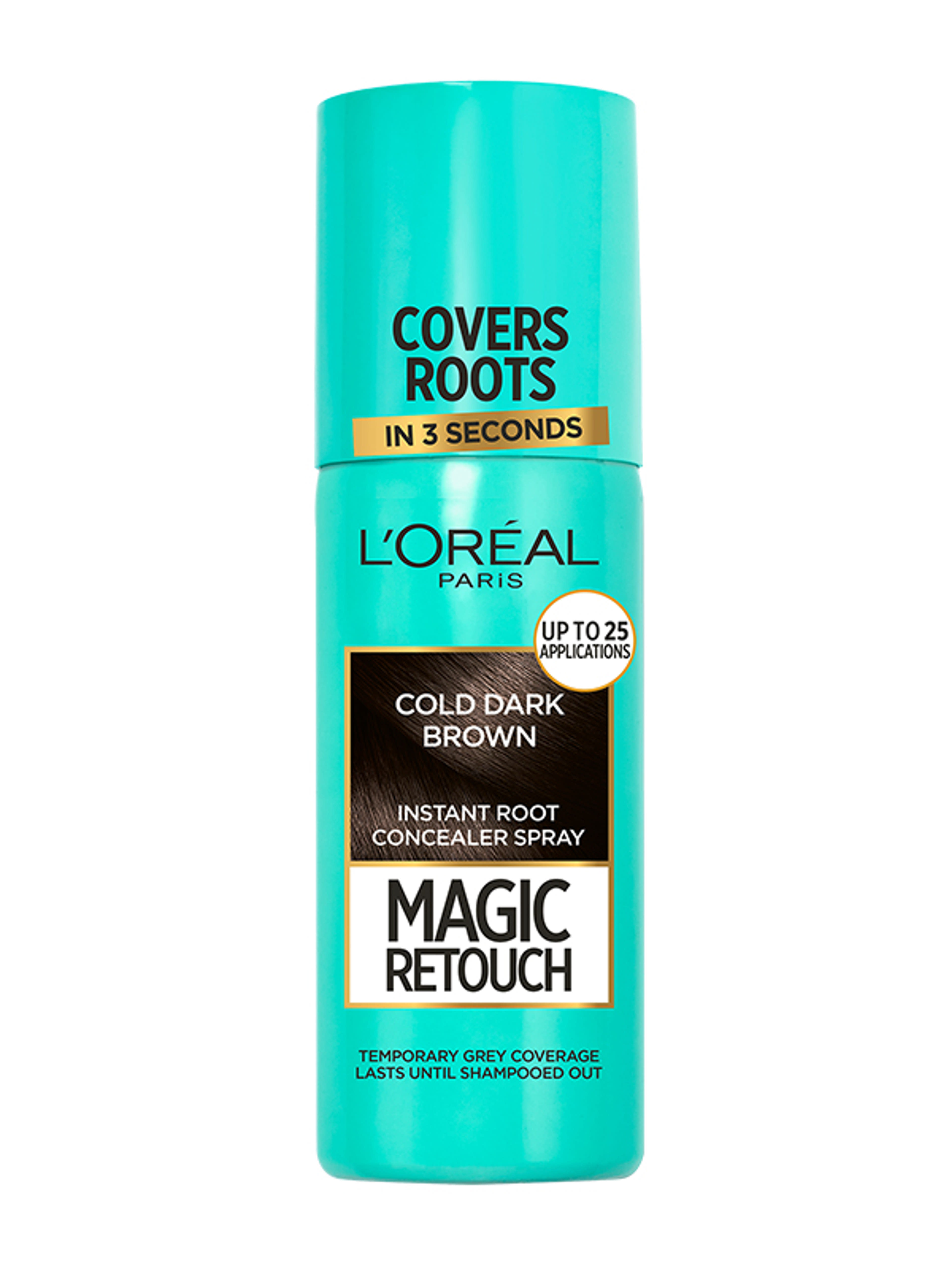 L'Oréal Paris Magic Retouch Hajtőszínező spray, feketésbarna 75 ml - 1 db-3