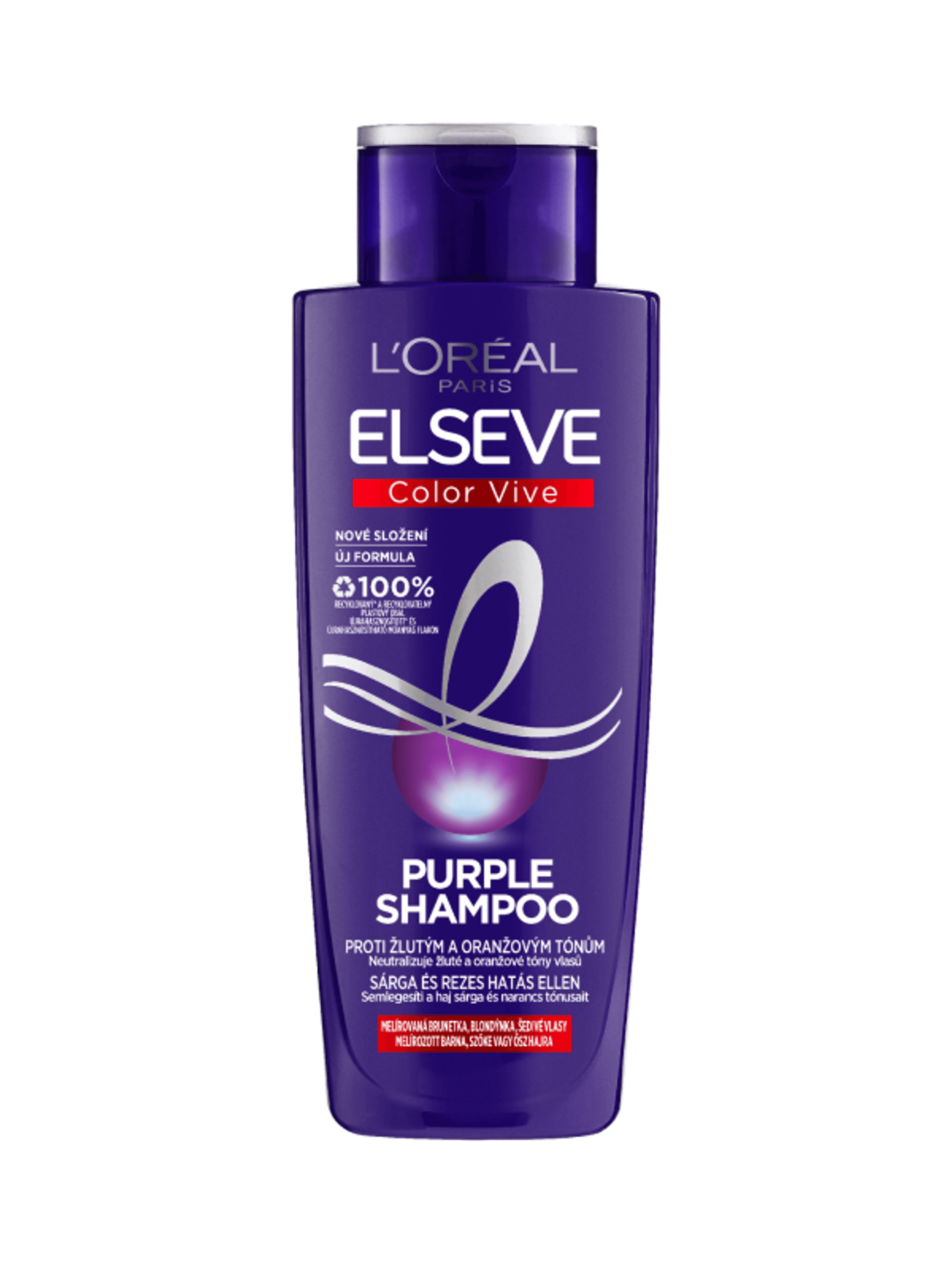 L'Oréal Paris Elseve Color Vive Purple sampon sárga és rezes hatás ellen - 200 ml-2
