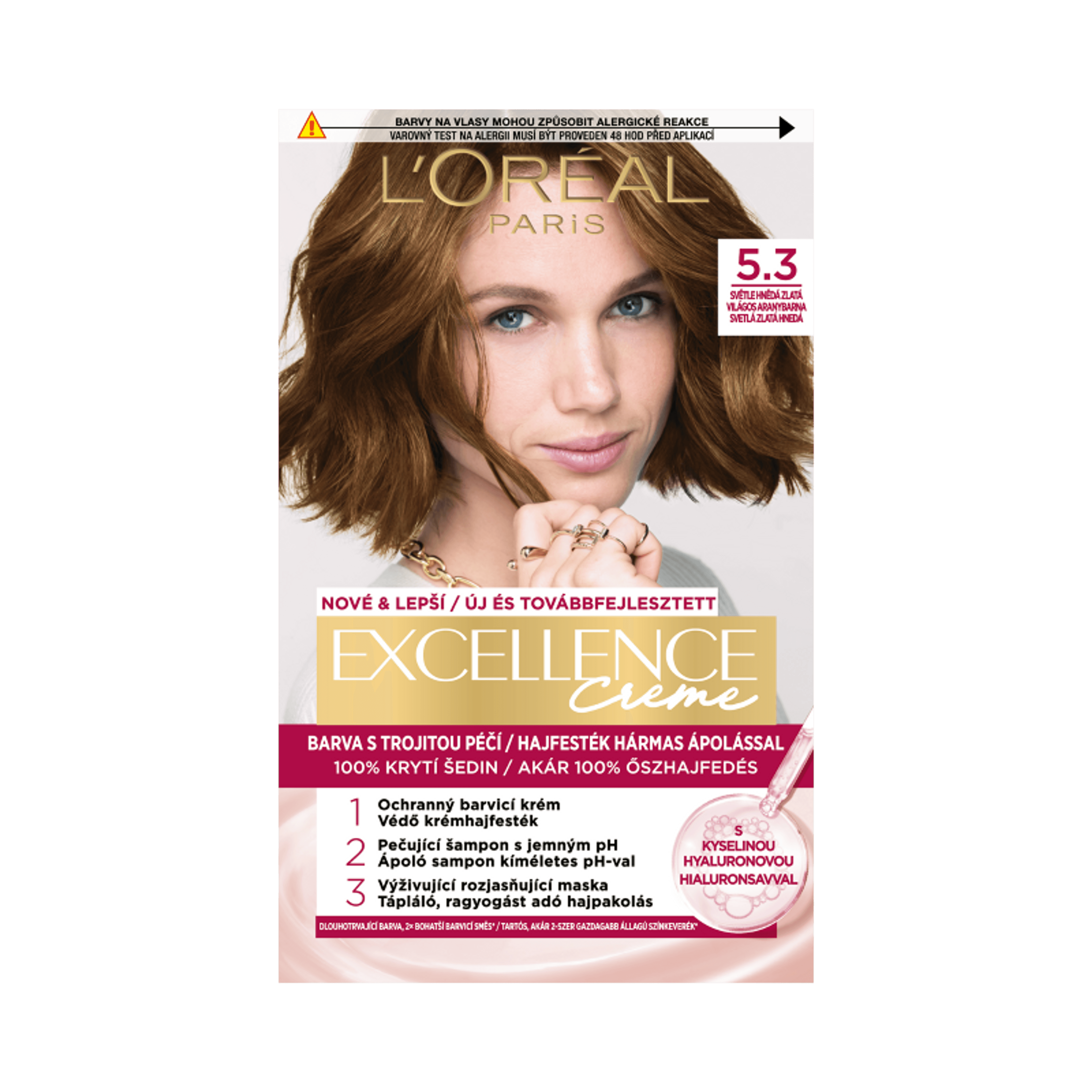 L'Oréal Paris Excellence 5.3 világos aranybarna - 1 db