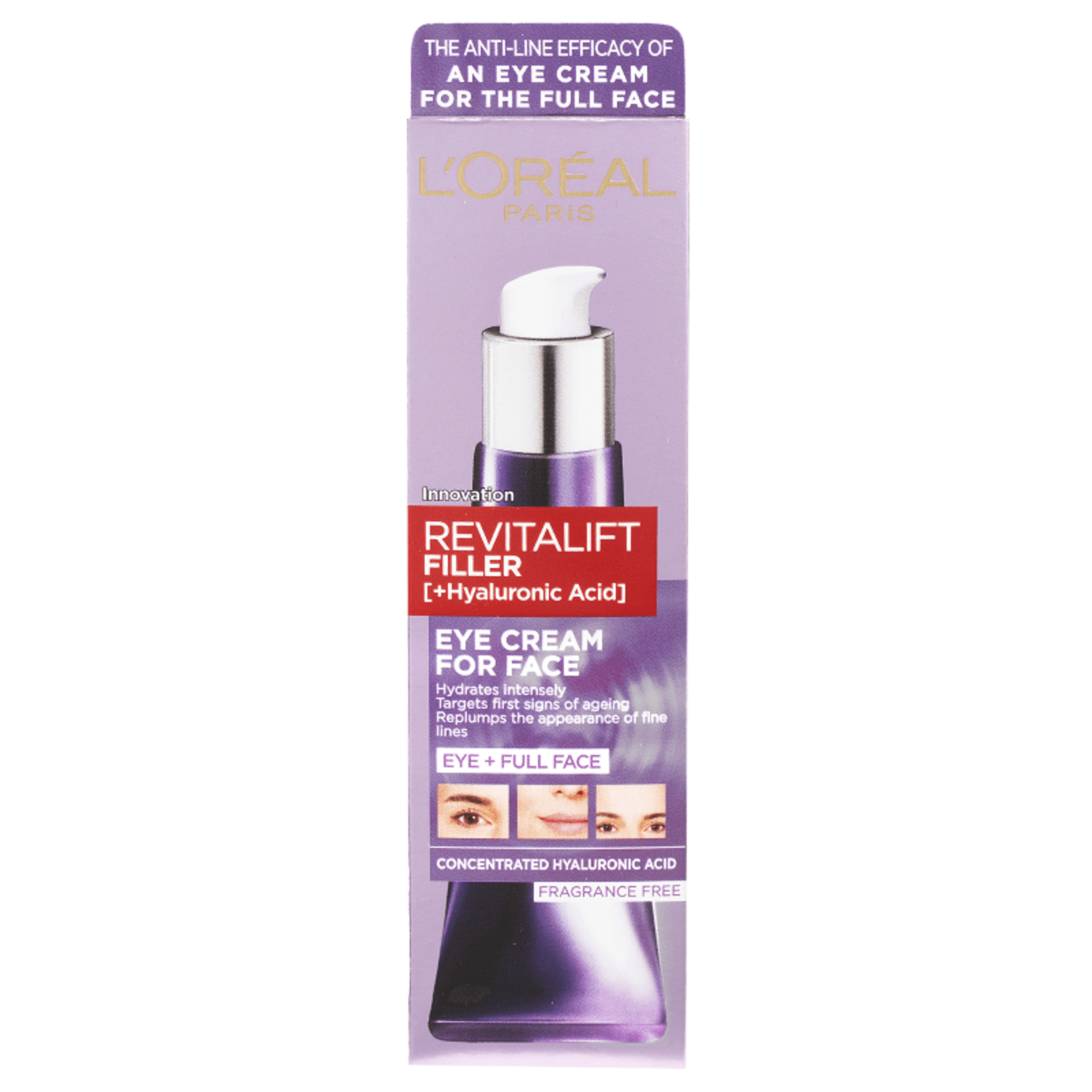 L'Oréal Paris Revitalift Filler szemkörnyékápoló az egész arcra - 30 ml