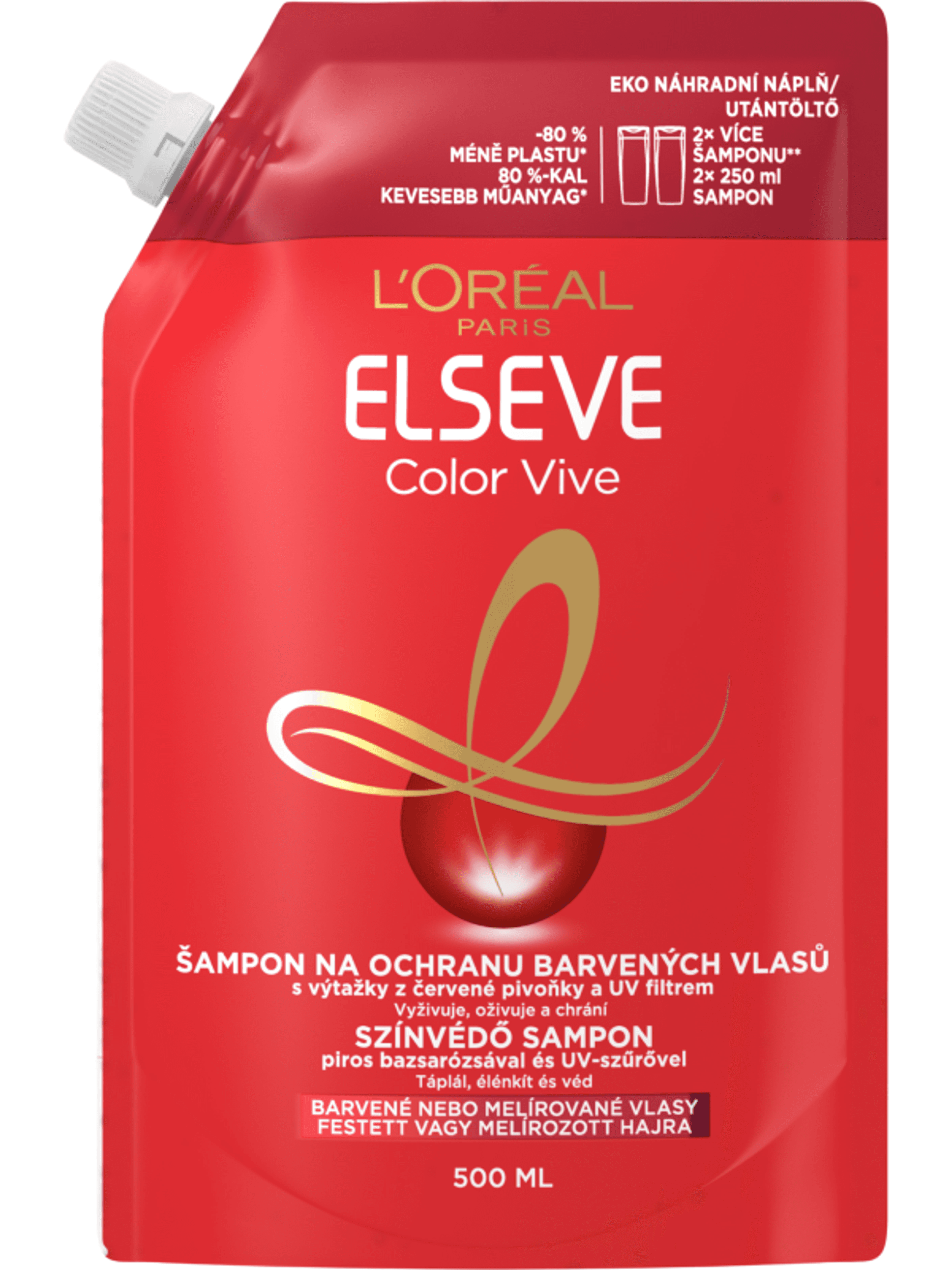 Elseve color vive utántöltő sampon - 500 ml