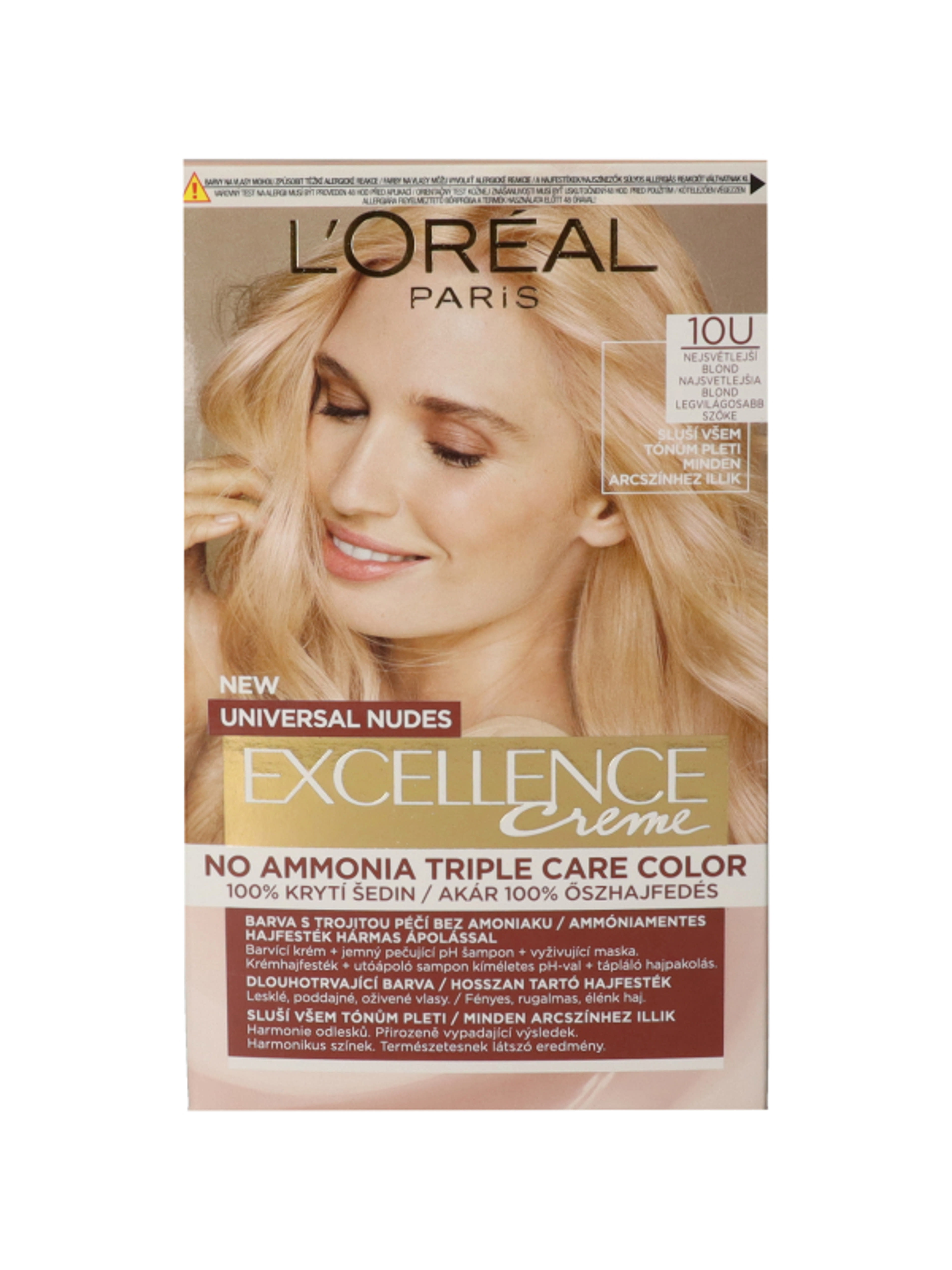 L'Oréal Paris Excellence Universal Nudes hajfesték, lightest blond 10U - 1 db-1