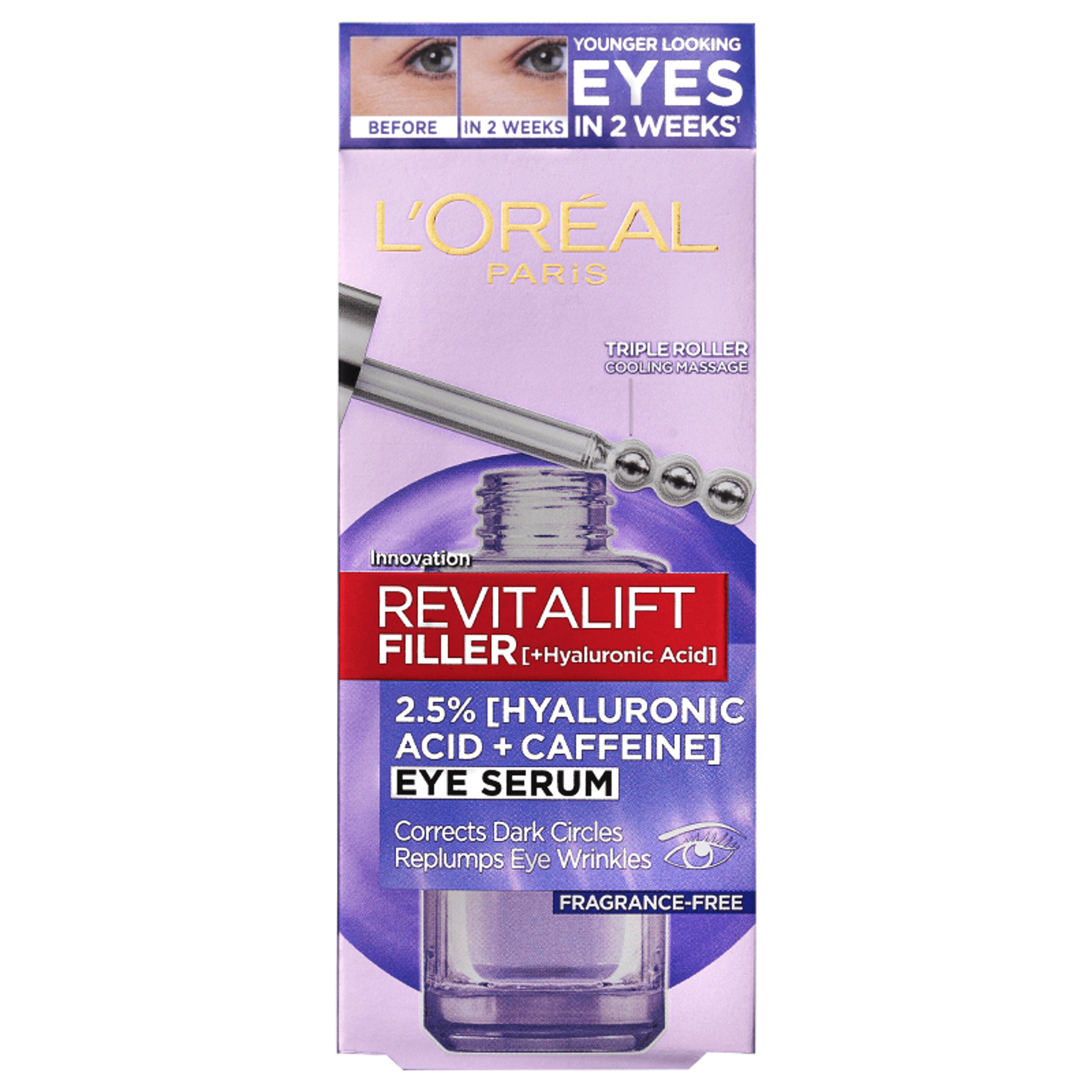L´Oréal Paris Revitalift Filler Hyaluron szemkörnyék szérum - 20 ml