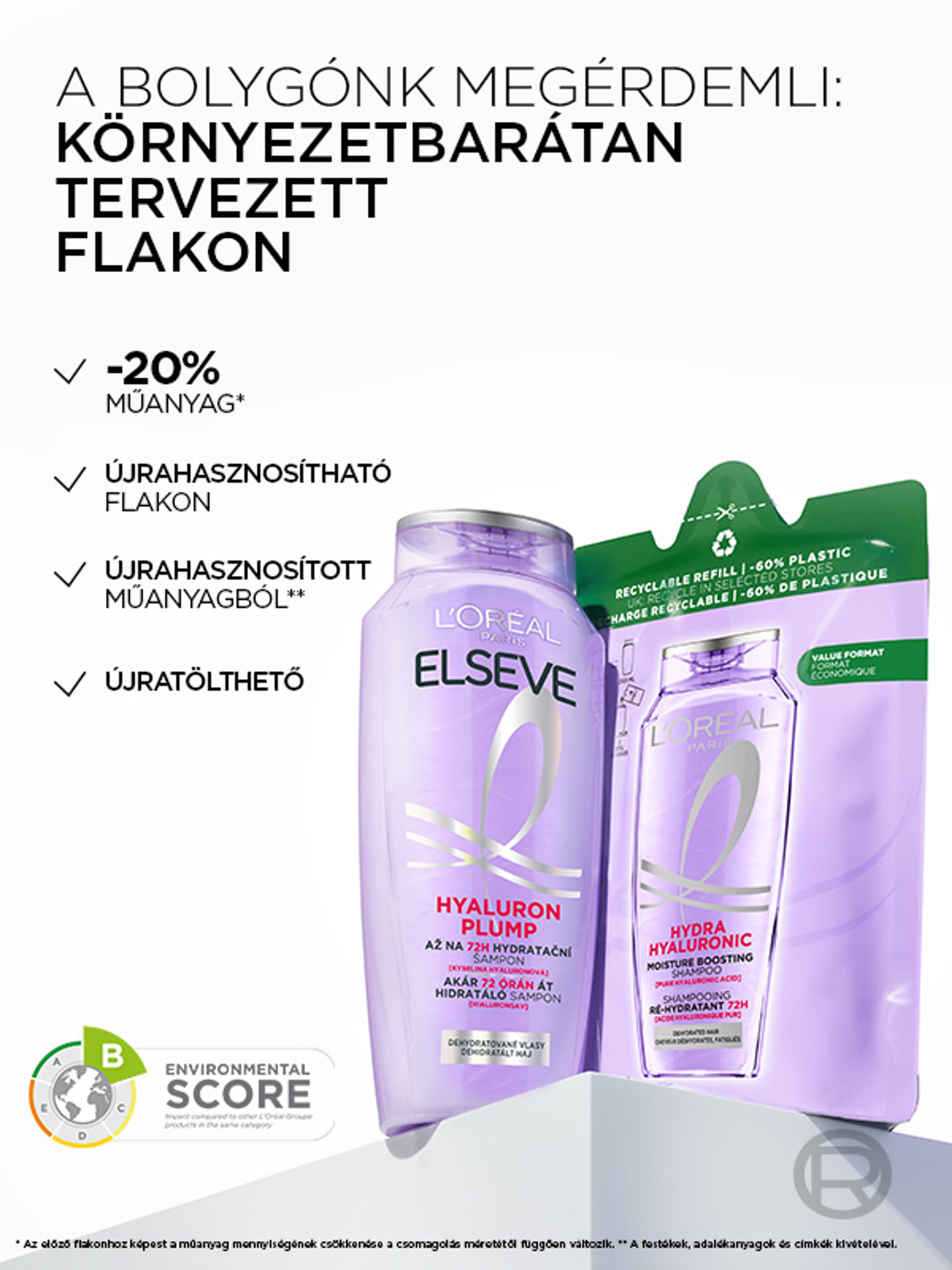 L'Oréal Paris Elseve Hyaluron sampon - 250 ml-8