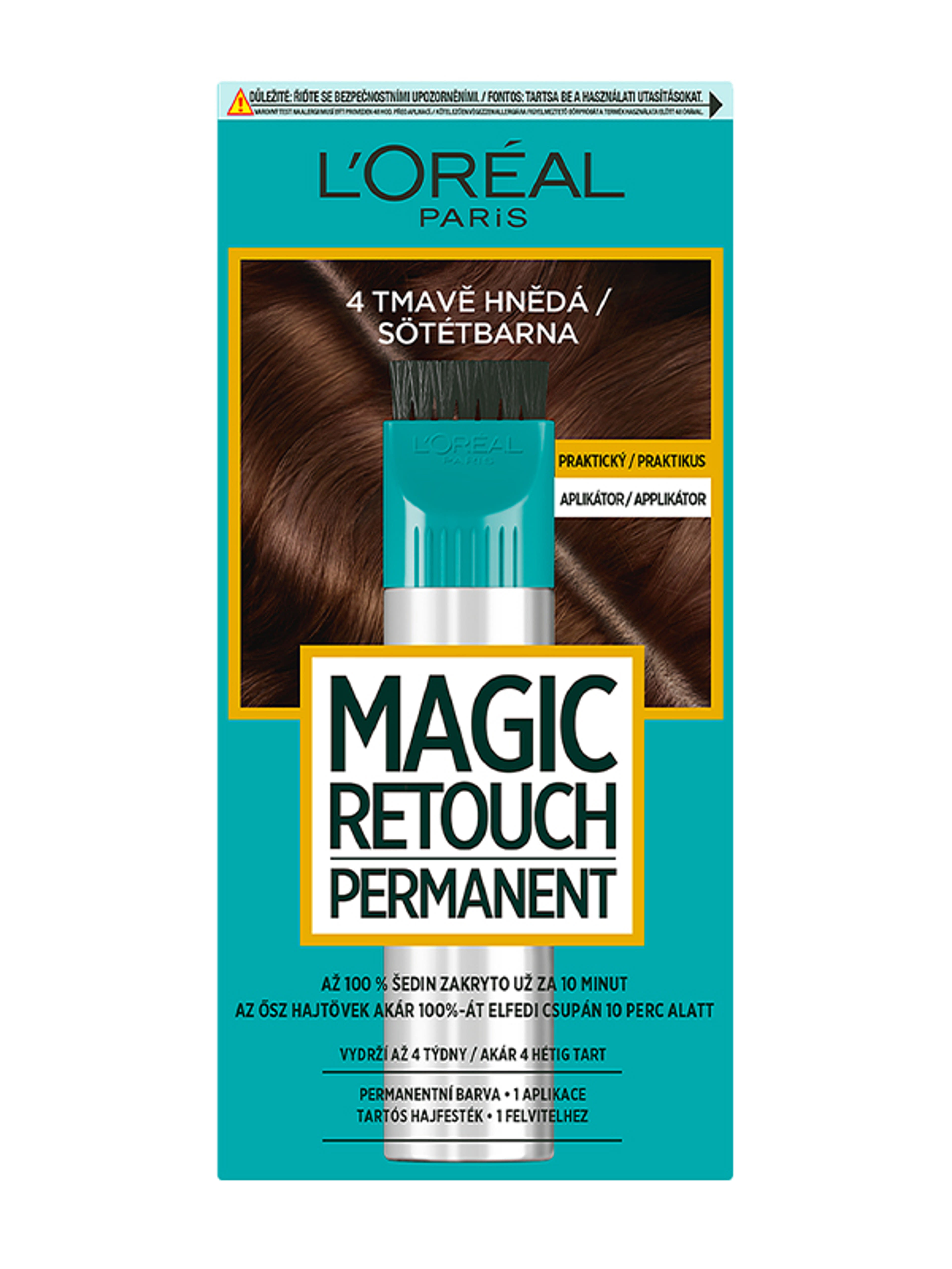 L'Oréal Paris Magic Retouch hajtőszínező, 4 dark brown - 1 db