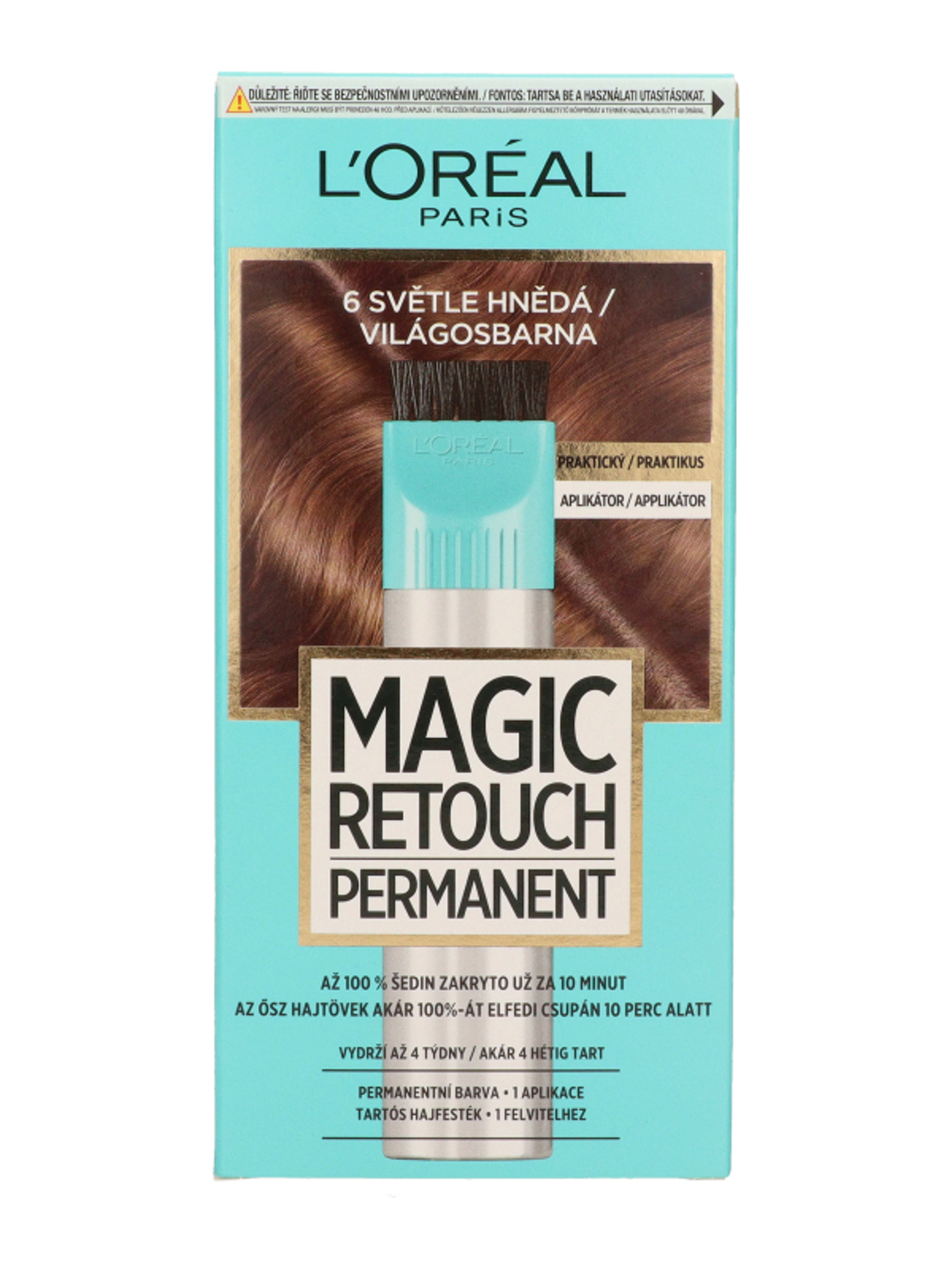 L'Oréal Paris Magic Retouch hajtőszínező, 6 light brown - 1 db