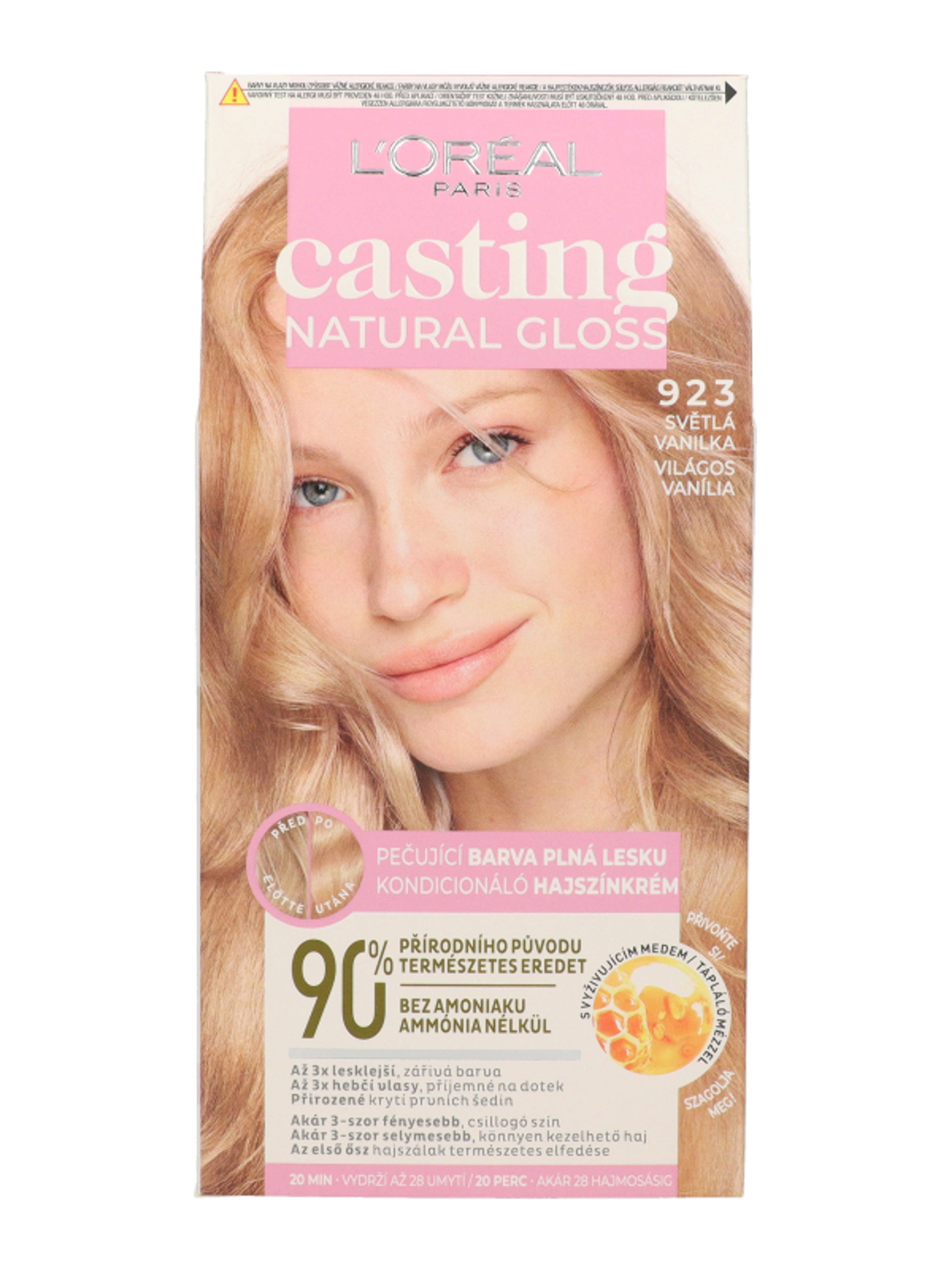 L'Oreal Paris Casting Natural Gloss hajszínező, 923 lingh blond sucre - 1 db