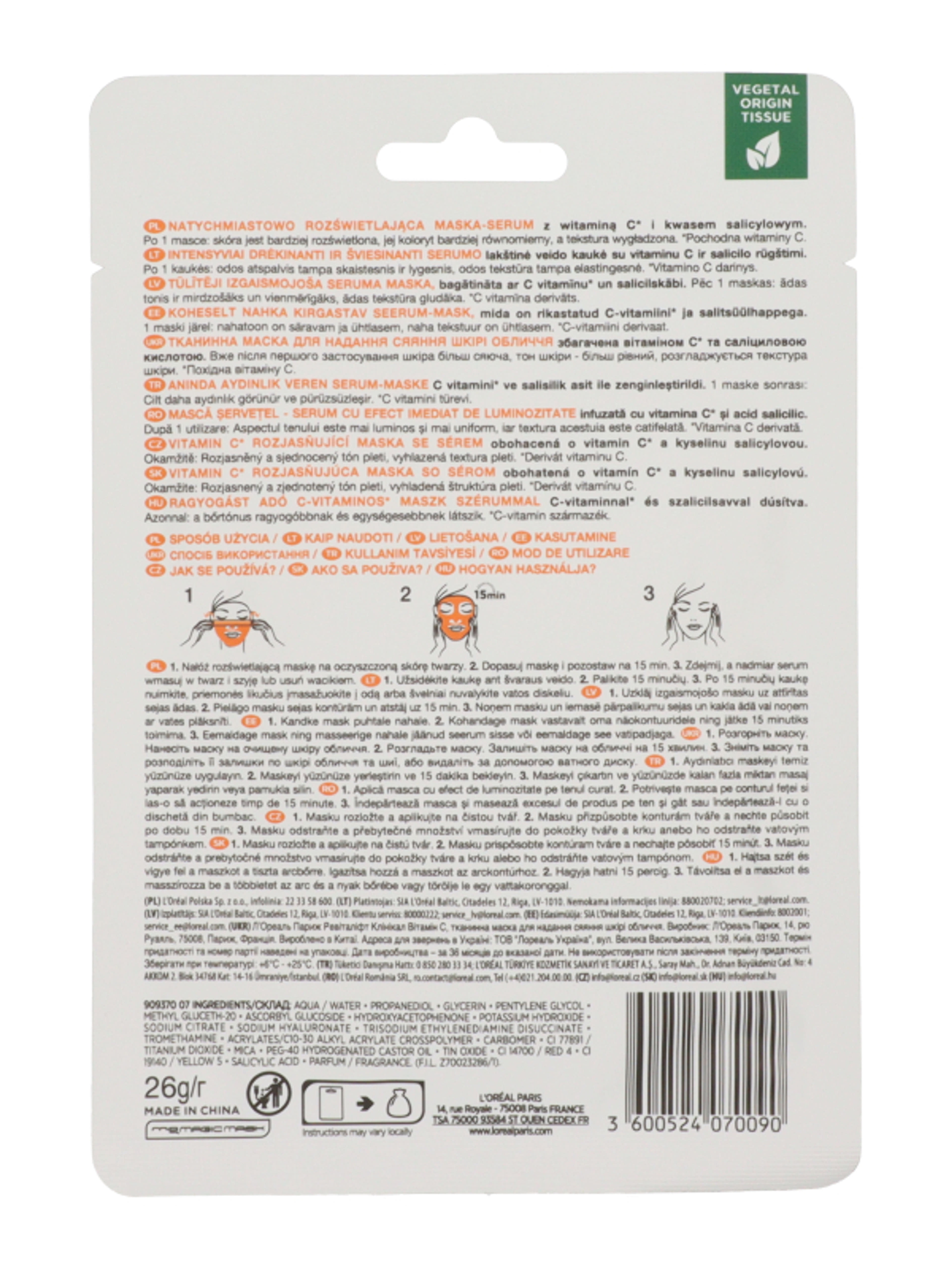 L'Oréal Paris Revitalift C vitamin maszk - 26 ml-3