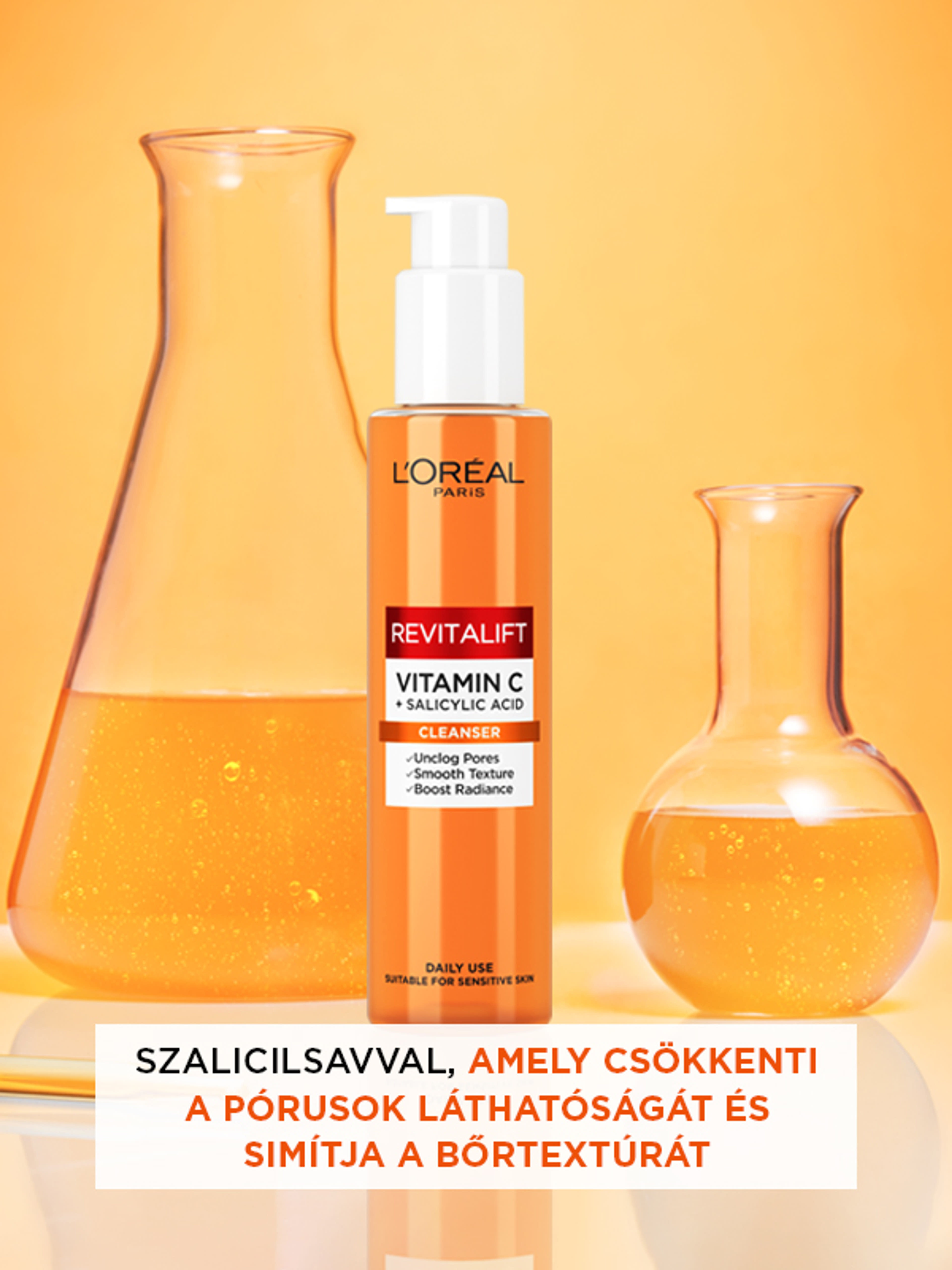 L'Oréal Paris Revitalift C-vitamin + Szalicilsav habzó arctisztító - 150 ml-4